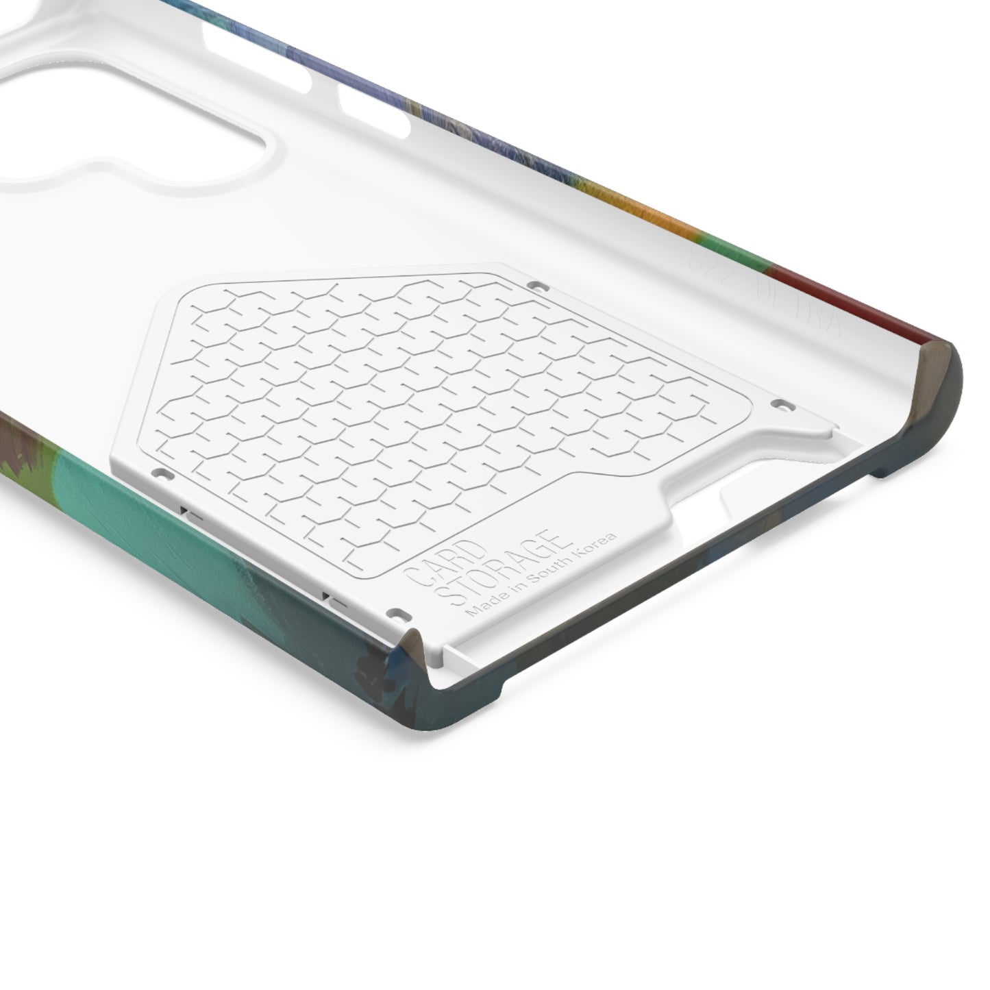 iPhone 13 and Samsung S21, S22 Cases with Card Holder Ft. Abstract Blue