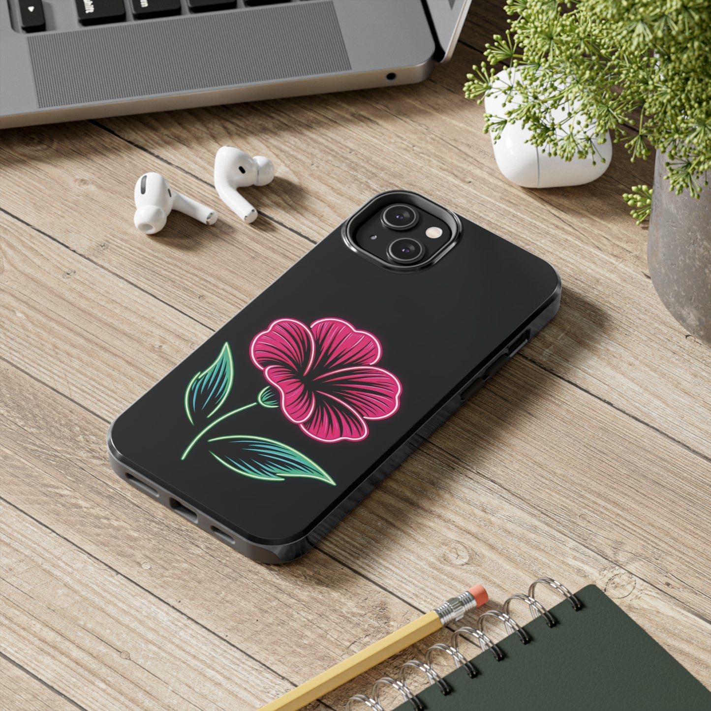 ToughDrop Apple iPhone Case Ft. Neon Bloom