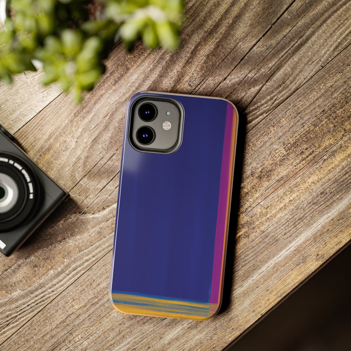 Strong Apple iPhone Case Ft. Minimal Framed Blue