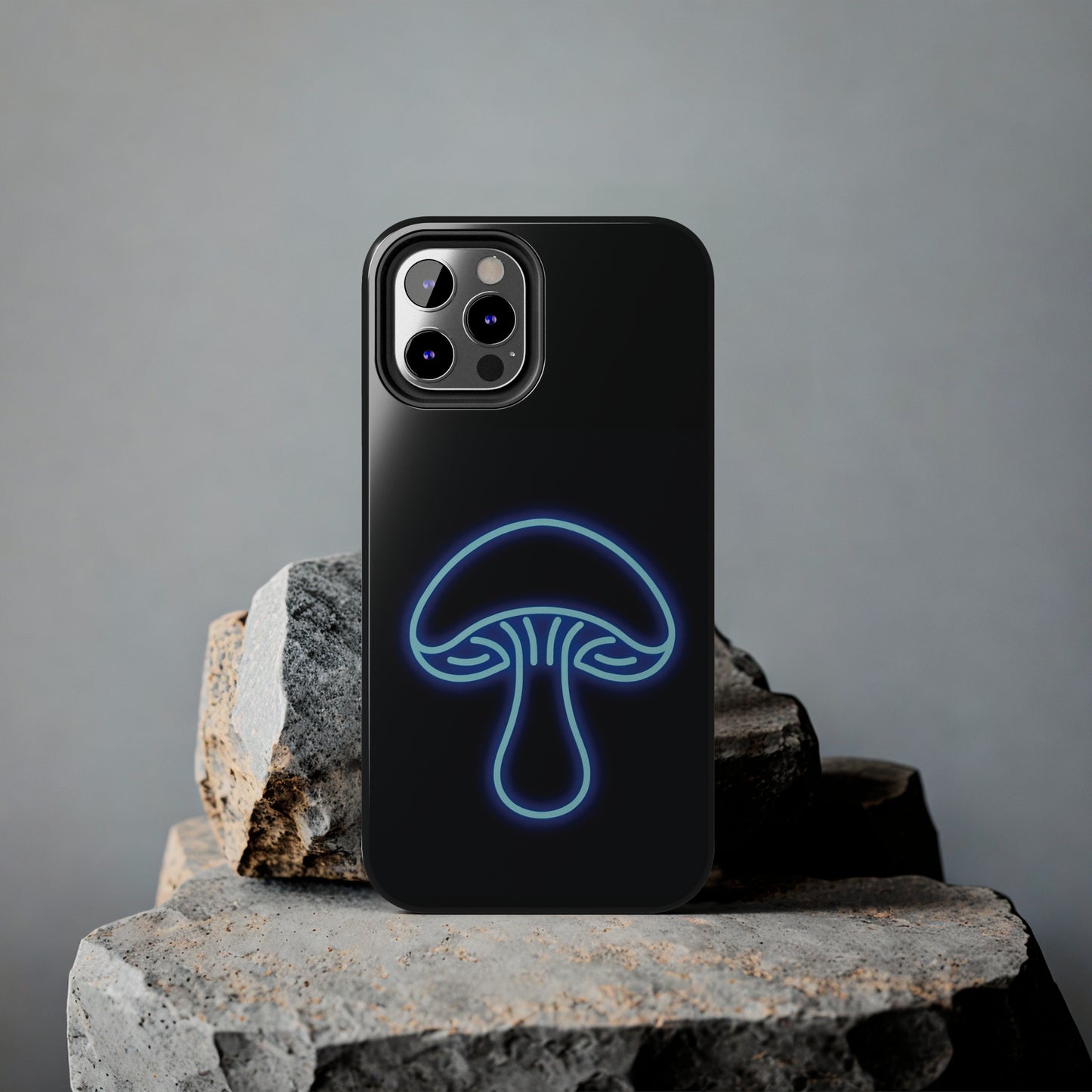 ToughDrop Apple iPhone Case Ft. Neon Blue Shroom