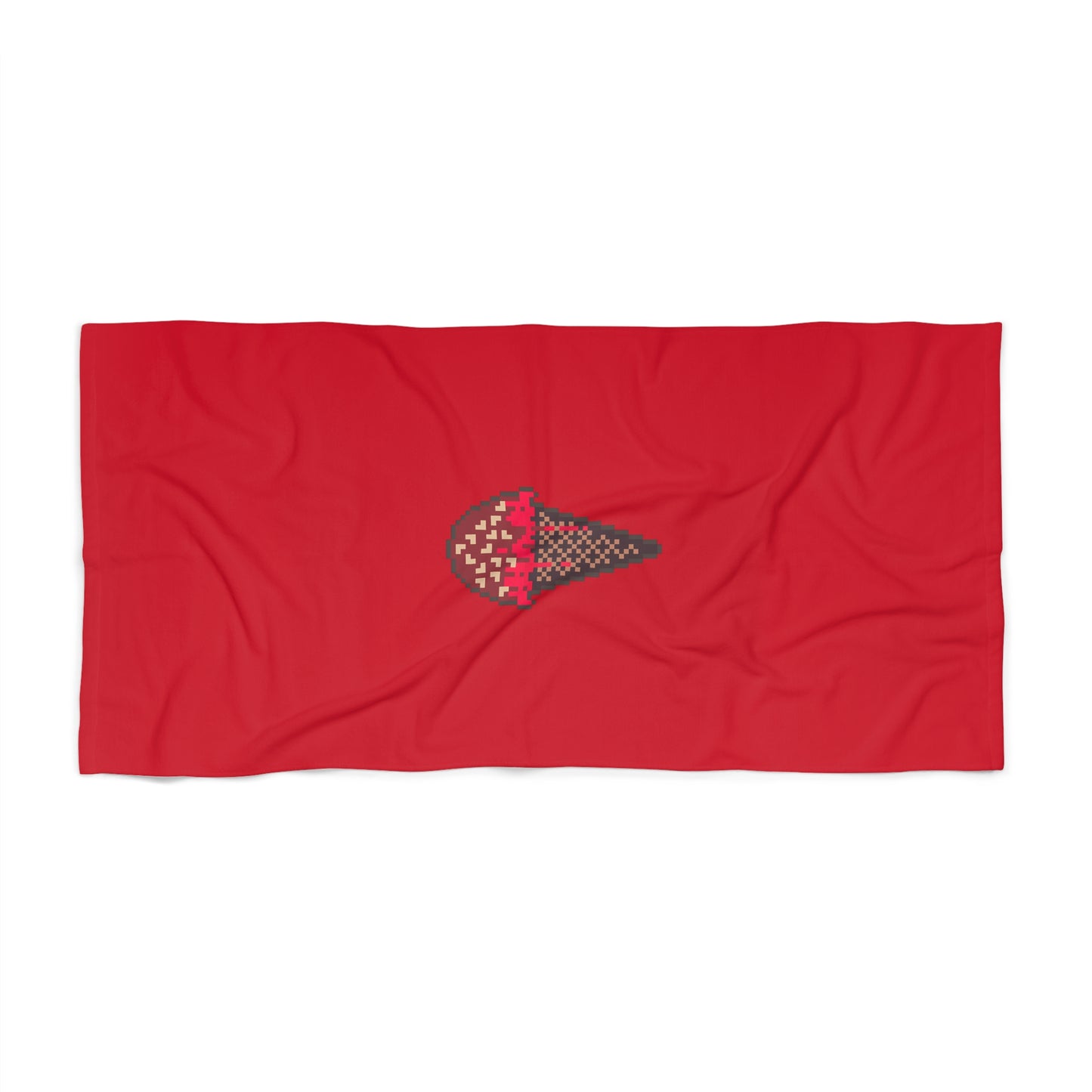 Beach Towel Ft. Pixel Cone (red front)