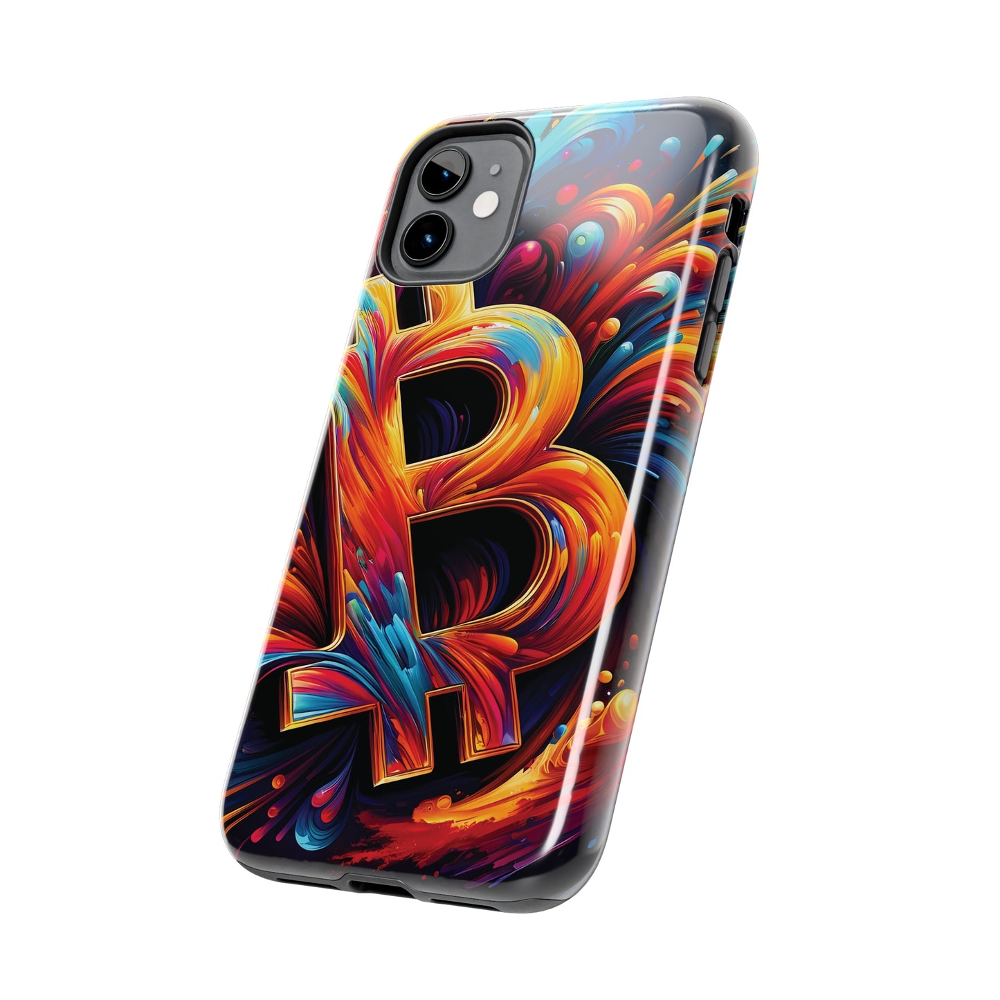 ToughDrop Apple iPhone Case Ft. Bitcoin Symbol Abstract