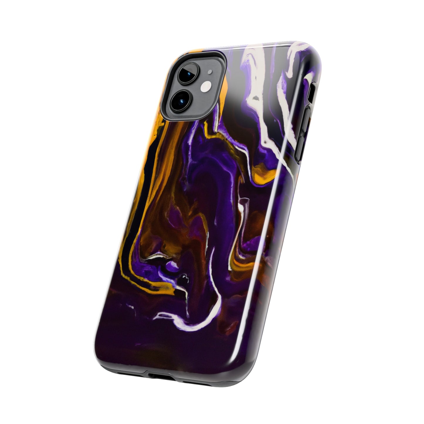 Tough Case-Mate iPhone Case Ft. Purple Tiger Stripes