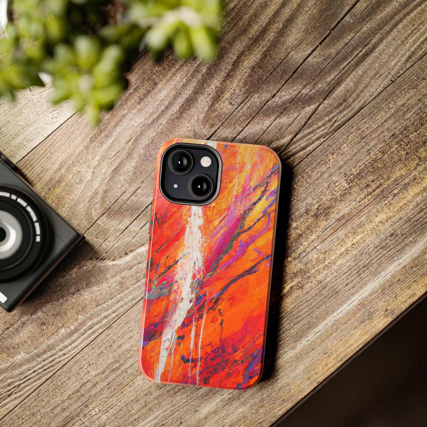 Tough Apple iPhone Cases Ft. Abstract Halloween Forest