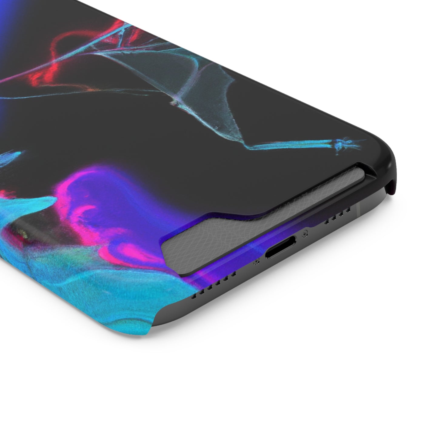 iPhone 13 and Samsung S21, S22 Cases with Card Holder Ft. Abstract Nova