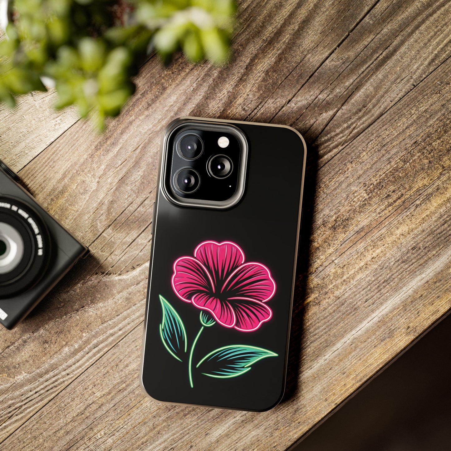 ToughDrop Apple iPhone Case Ft. Neon Bloom