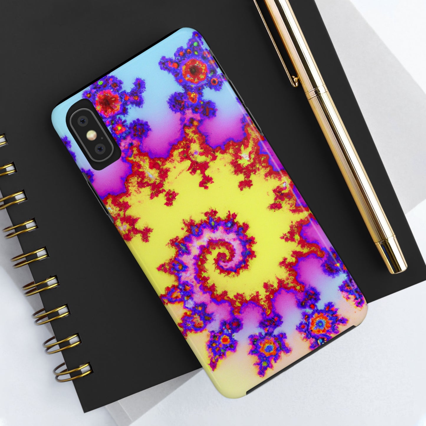 Tough Case-Mate iPhone Case Ft. Tie Dye Fractal