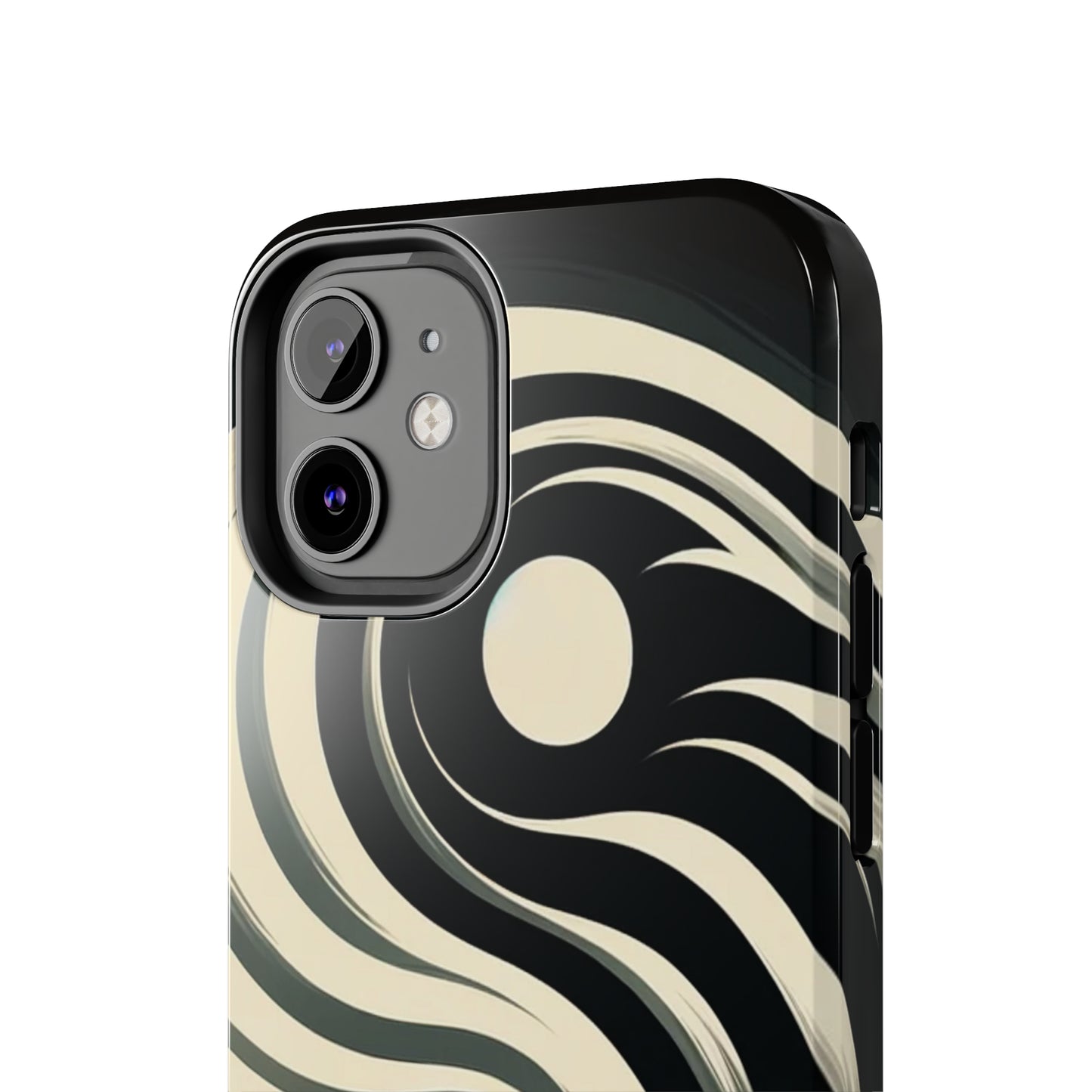 ToughDrop Apple iPhone Case Ft. Monotone Yin Yang