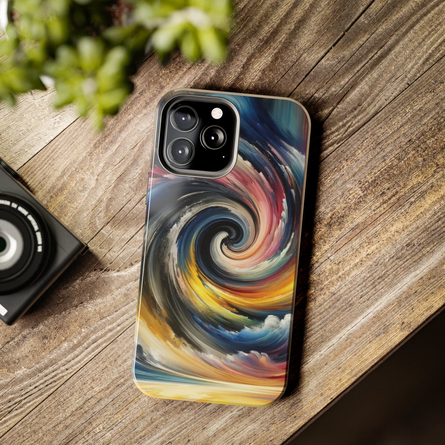 ToughDrop Apple iPhone Case Ft. Swirled Brush