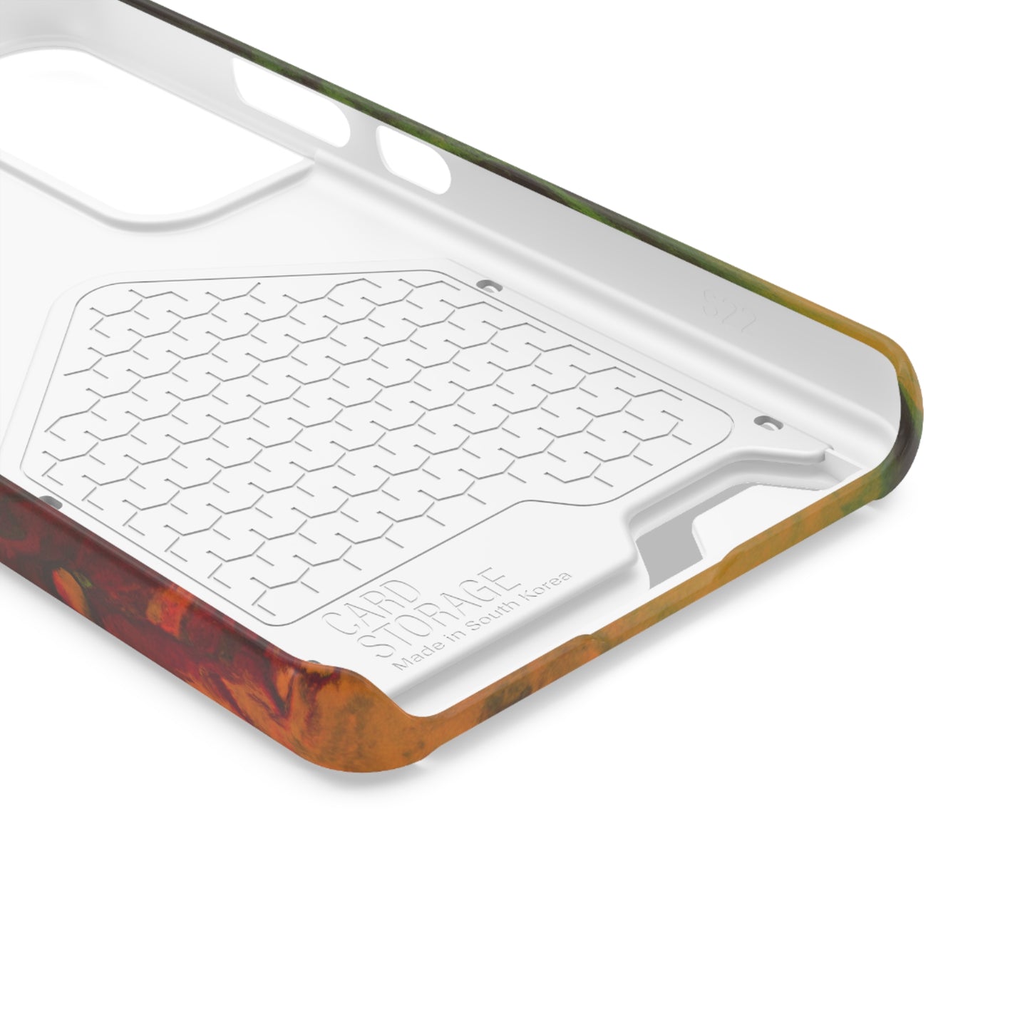iPhone 13 and Samsung S21, S22 Cases with Card Holder Ft. Abstract Gas Giant