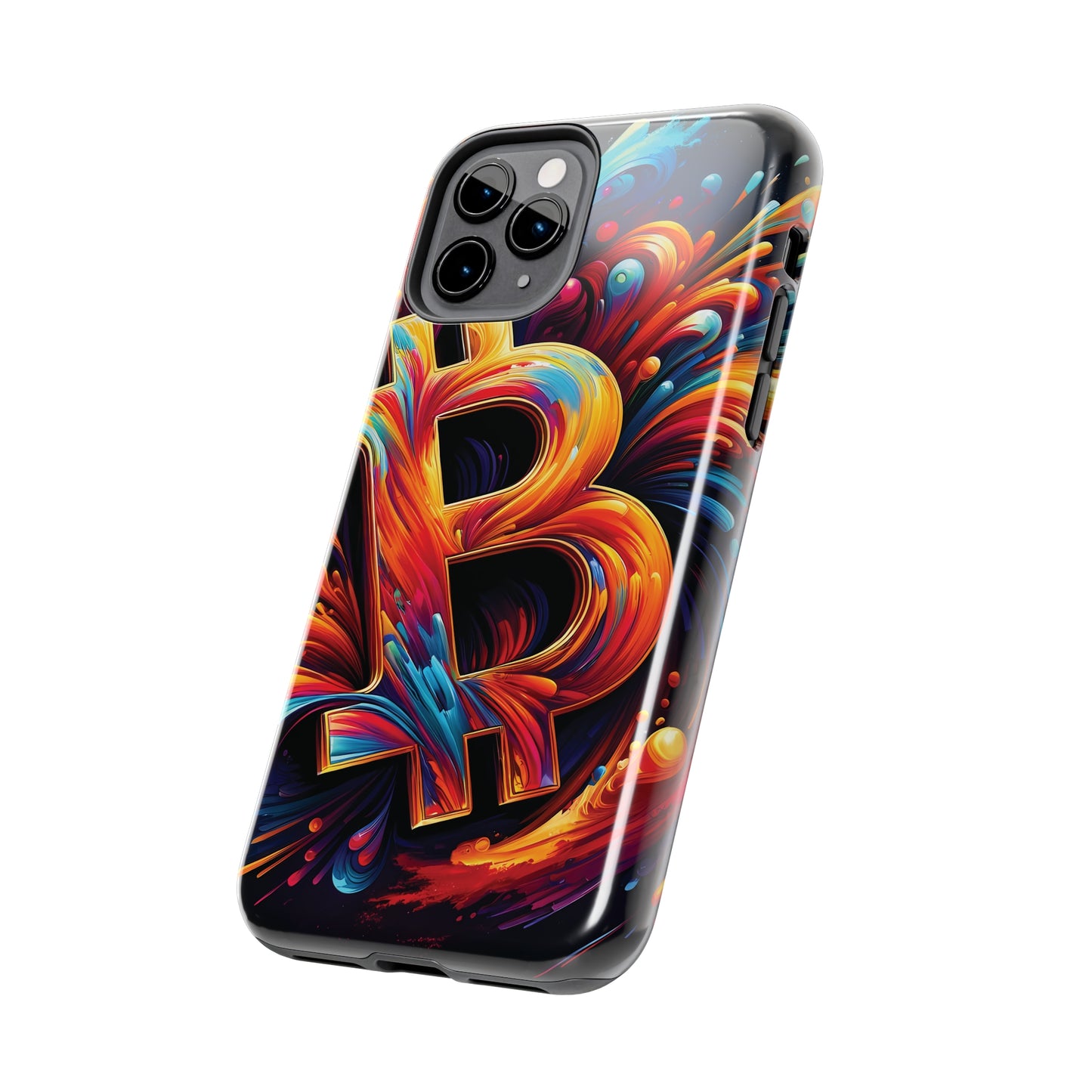 ToughDrop Apple iPhone Case Ft. Bitcoin Symbol Abstract