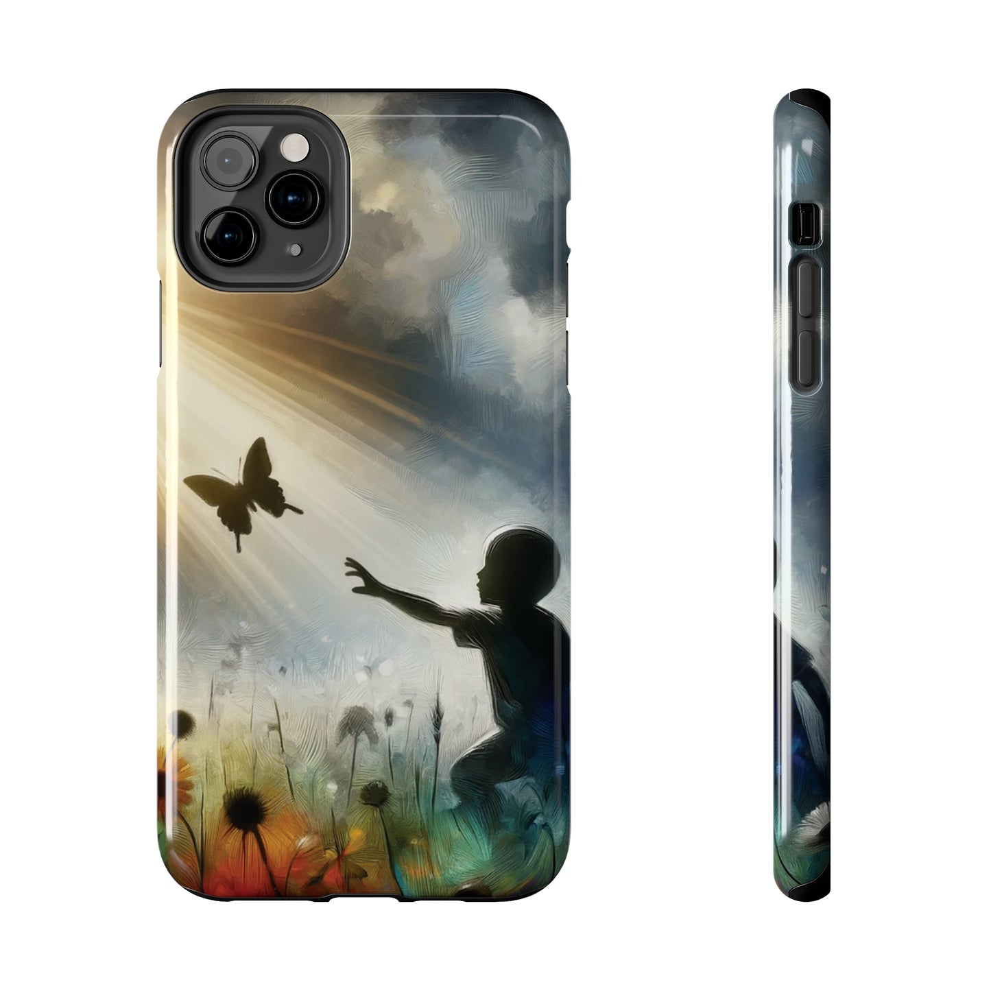 ToughDrop Apple iPhone Case Ft. Butterfly Shadow