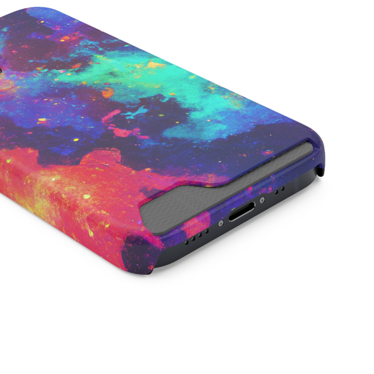 iPhone and Samsung Cases with Card Holder Ft. Abstract Space