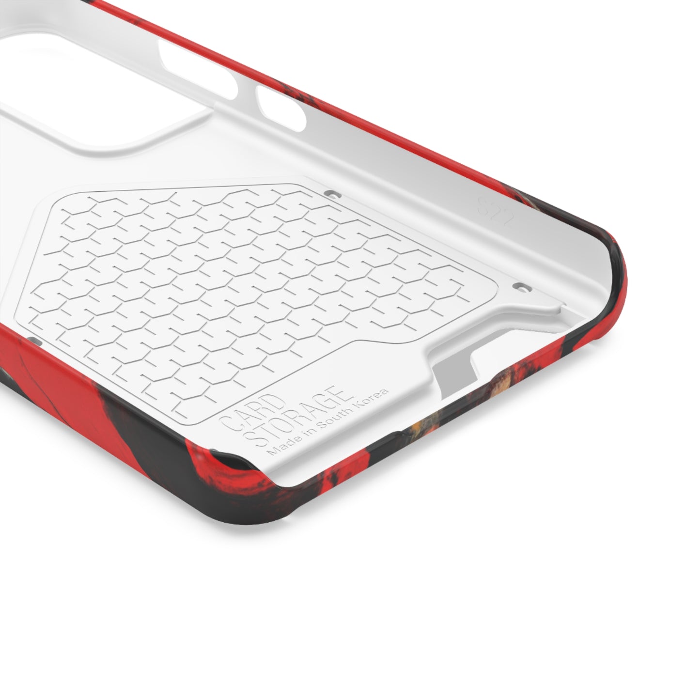 iPhone 13 and Samsung S21, S22 Cases with Card Holder Ft. Abstract Zero