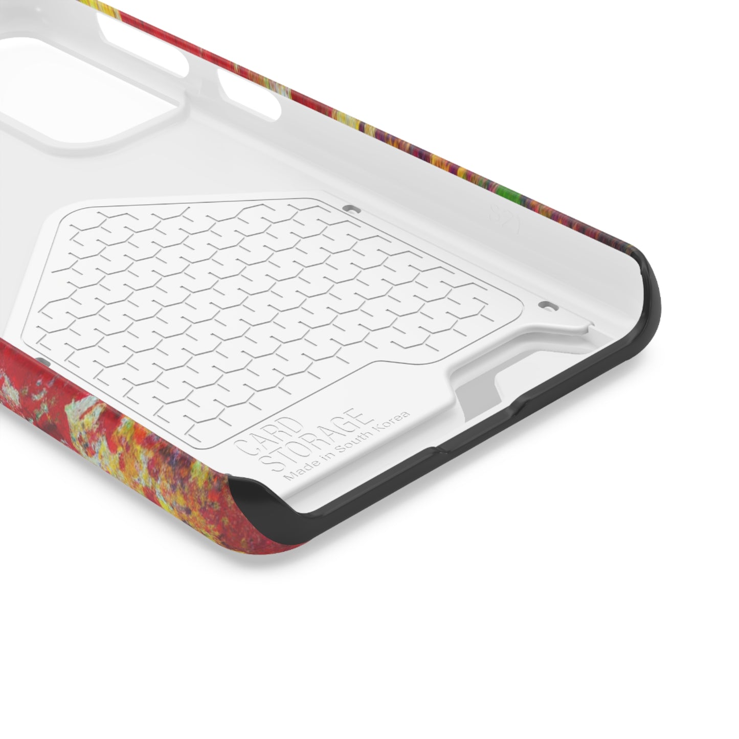 iPhone 13 and Samsung S21, S22 Cases with Card Holder Ft. Detailed Splats