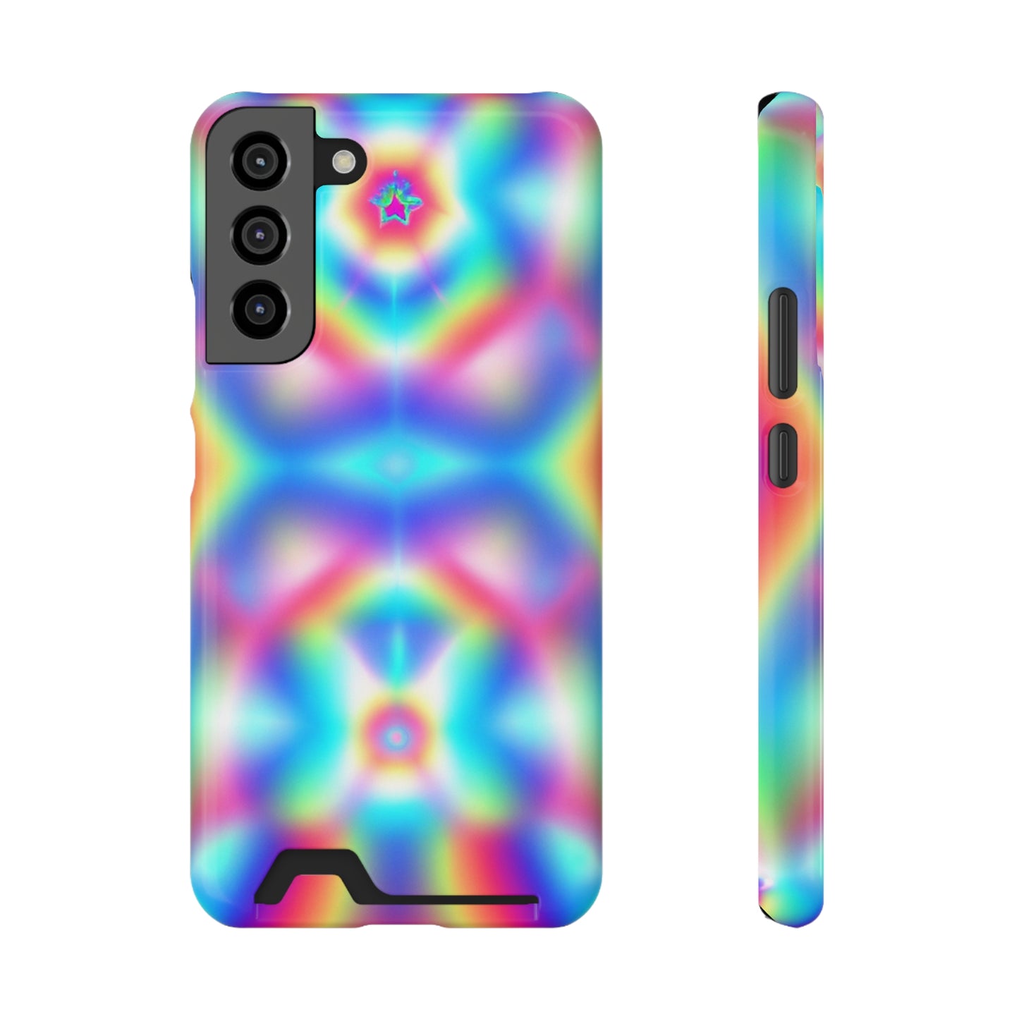 iPhone 13 and Samsung S21, S22 Cases with Card Holder Ft. Light Crystal