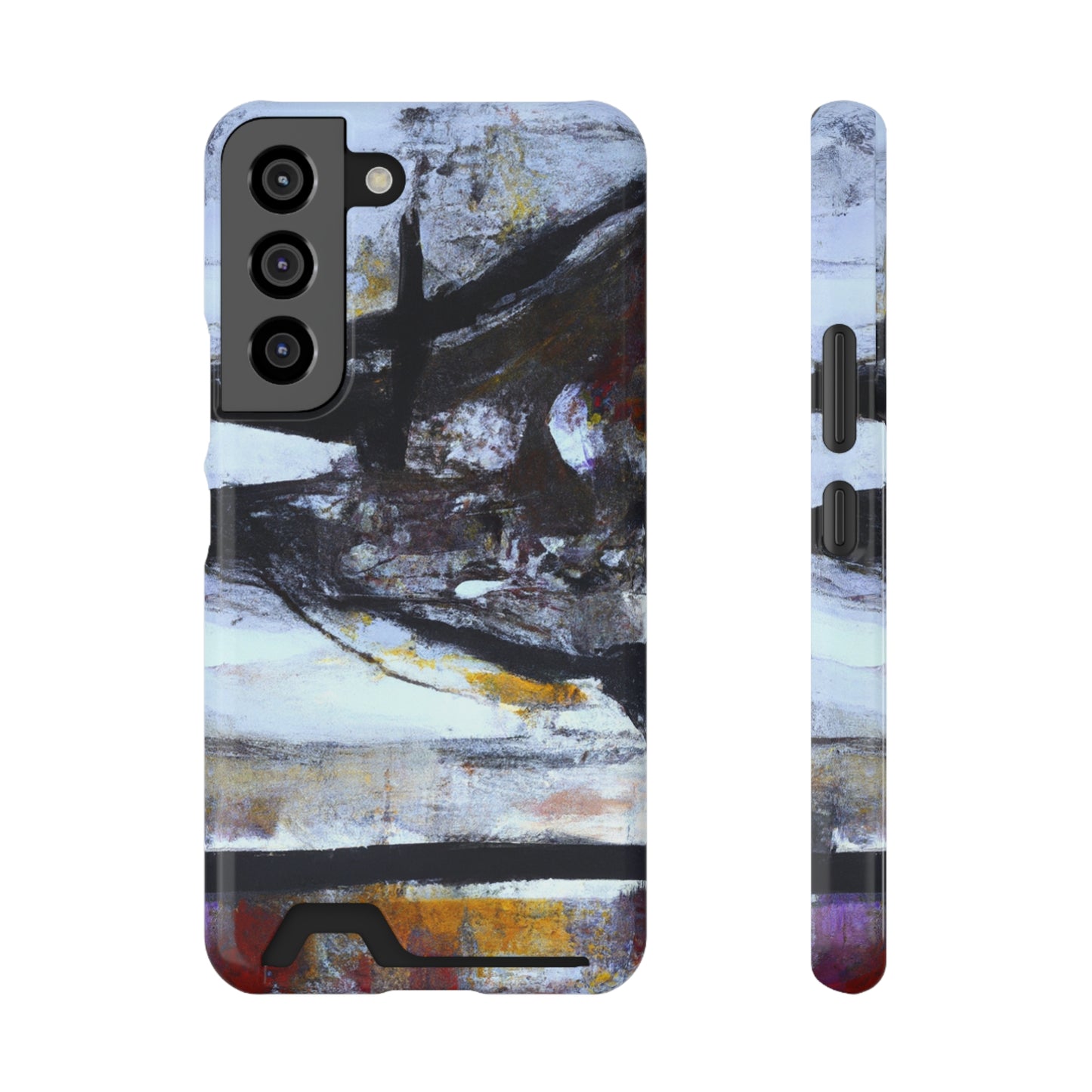 iPhone 13 and Samsung S21, S22 Cases with Card Holder Ft. Mirror Island