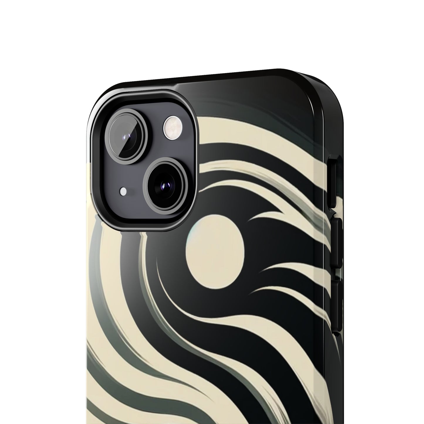 ToughDrop Apple iPhone Case Ft. Monotone Yin Yang