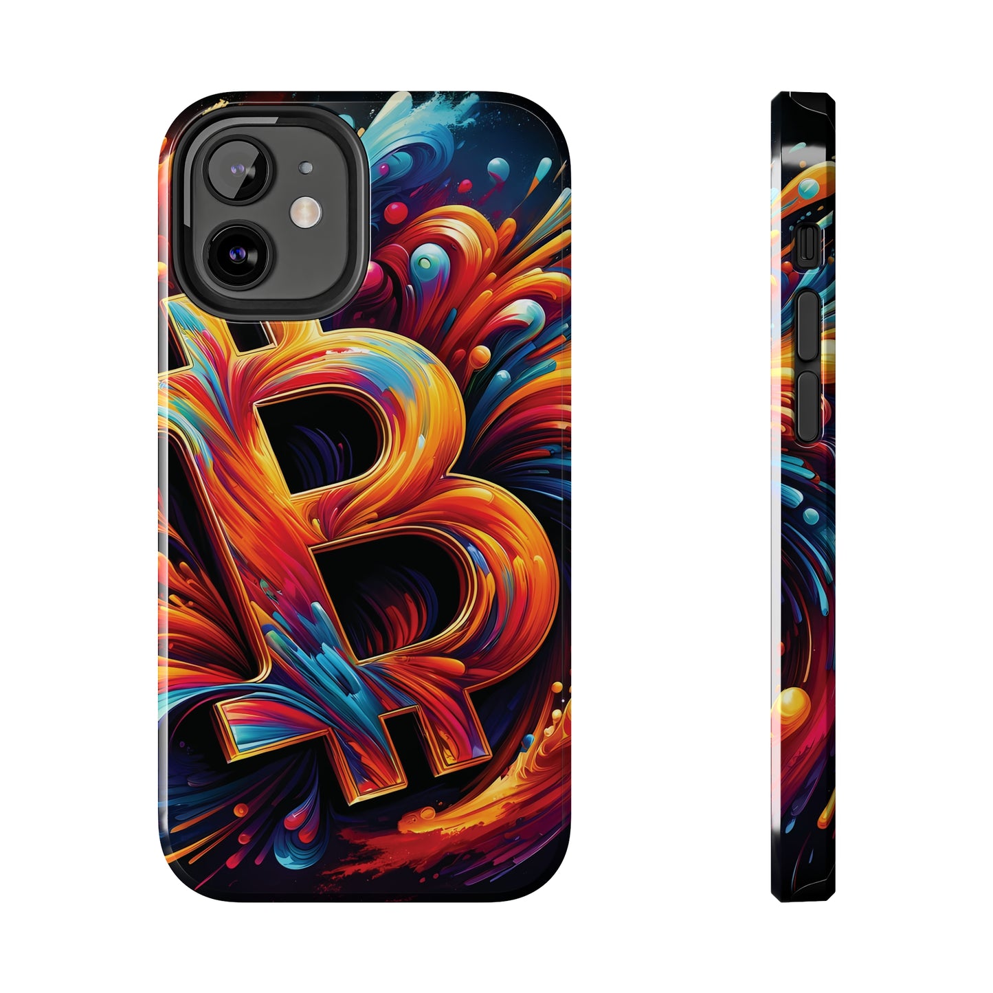 ToughDrop Apple iPhone Case Ft. Bitcoin Symbol Abstract