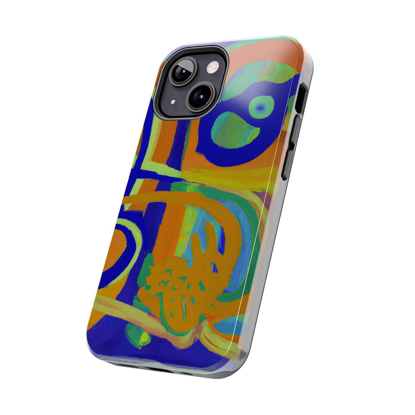 Tough Case-Mate iPhone Case Ft. Blue Orange Curves