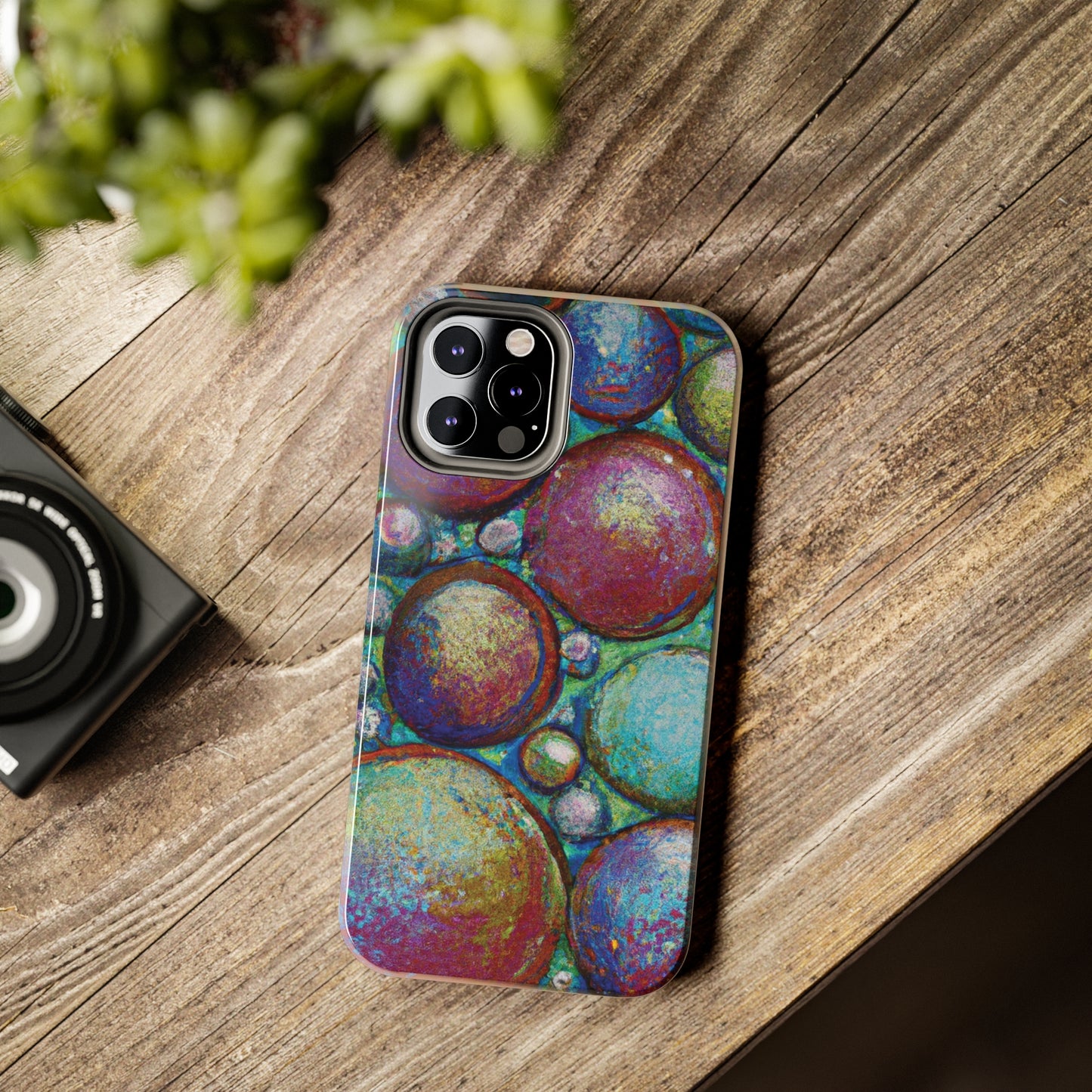 Tough Apple iPhone Cases Ft. Big Acrylic Bubbles