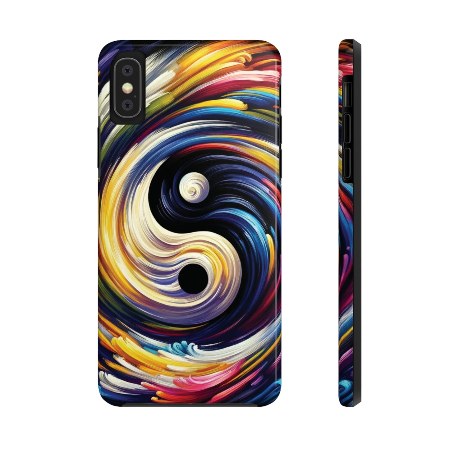 ToughDrop Apple iPhone Case Ft. Abstract Yin Yang