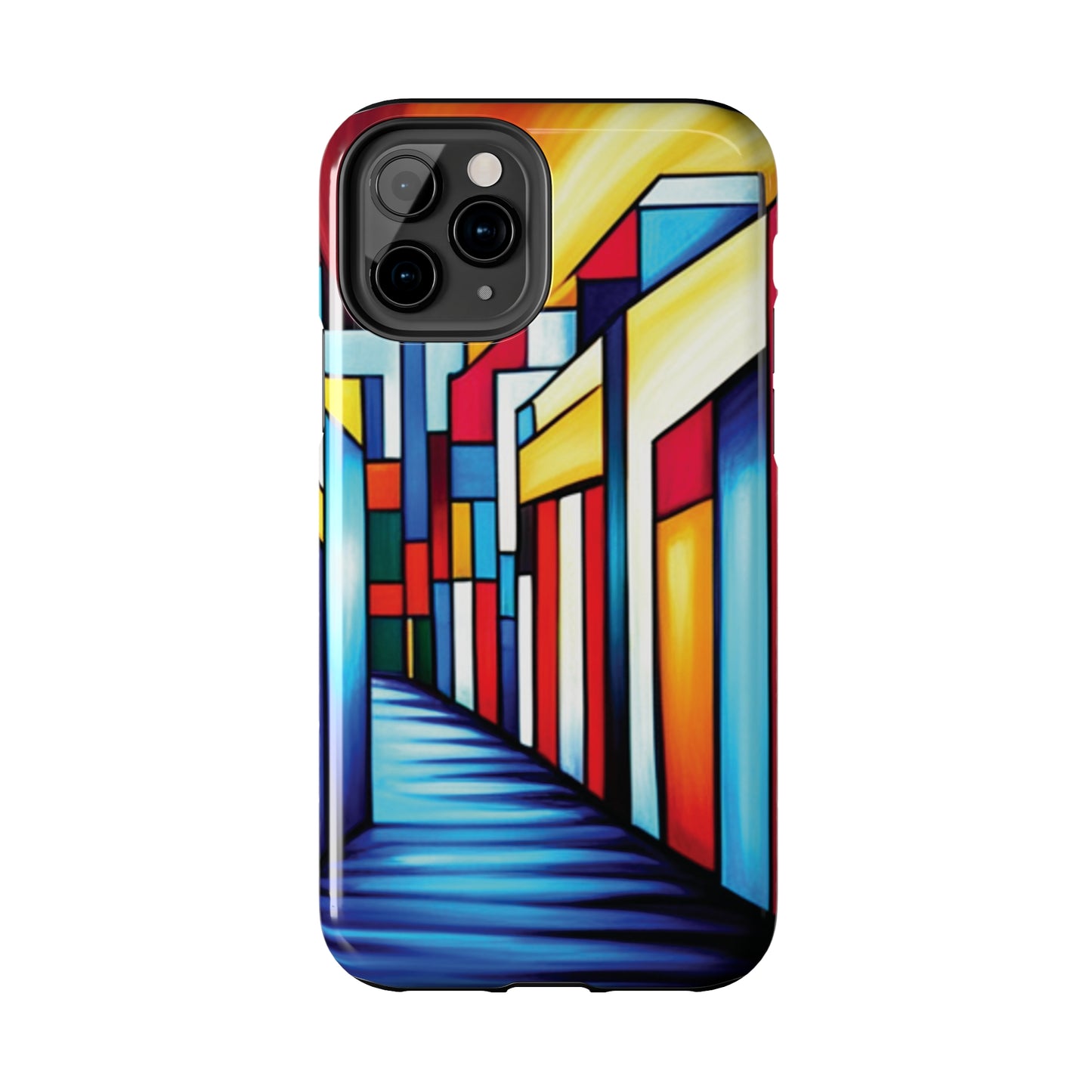 ToughDrop Apple iPhone Case Ft. Colorful Geometric Abstract Art