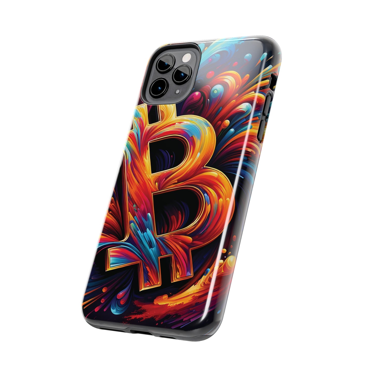 ToughDrop Apple iPhone Case Ft. Bitcoin Symbol Abstract