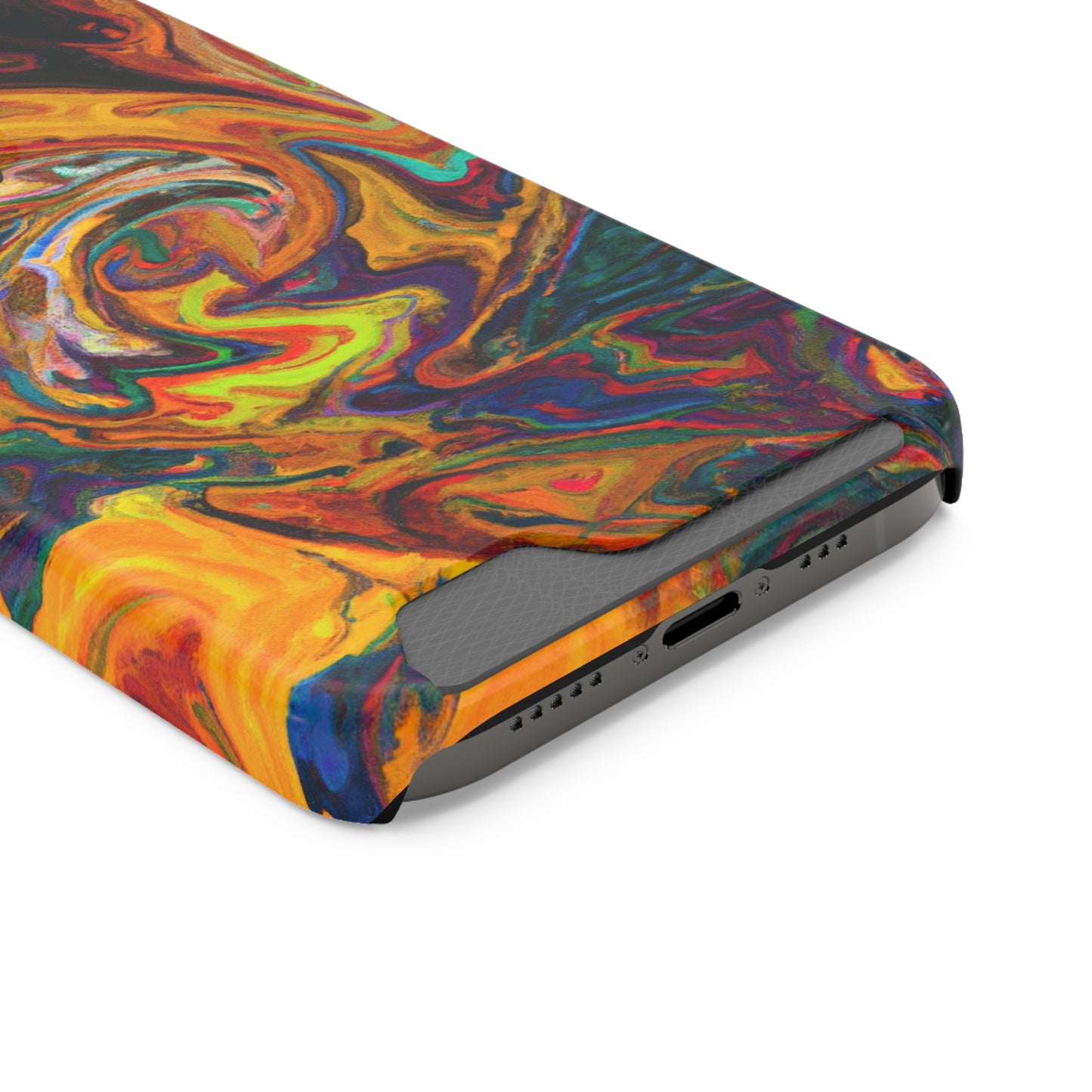 iPhone and Samsung Cases with Card Holder Ft. Abstract Spin