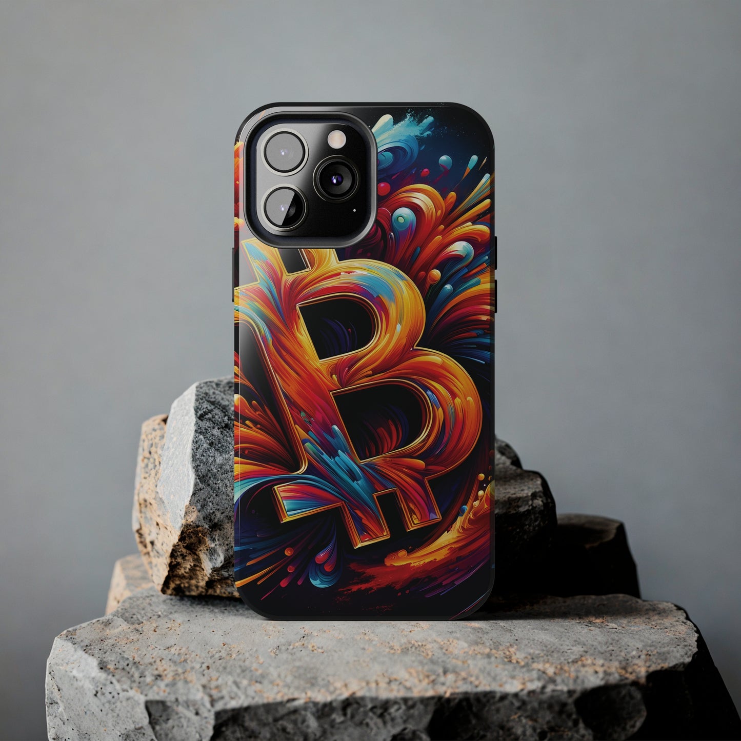 ToughDrop Apple iPhone Case Ft. Bitcoin Symbol Abstract
