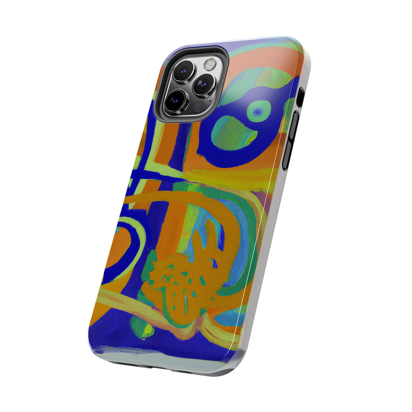 Tough Case-Mate iPhone Case Ft. Blue Orange Curves