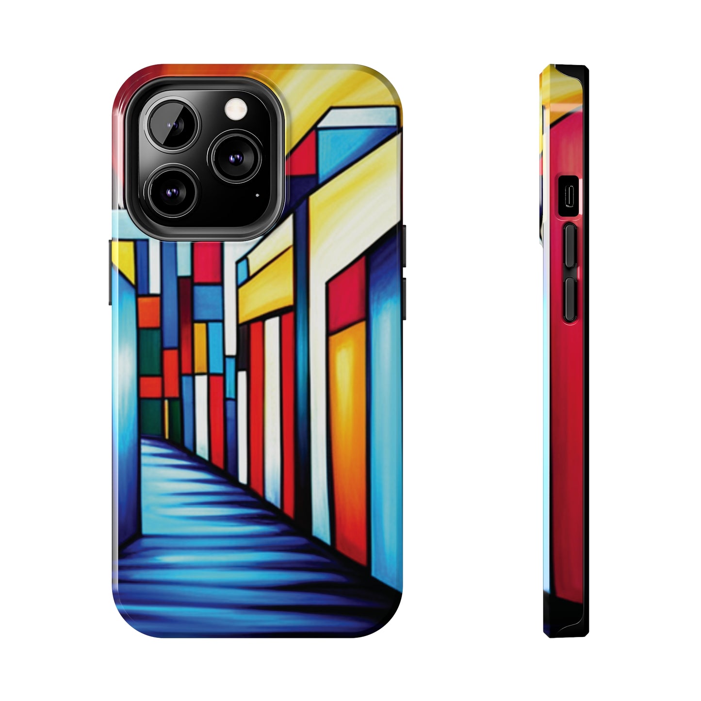 ToughDrop Apple iPhone Case Ft. Colorful Geometric Abstract Art