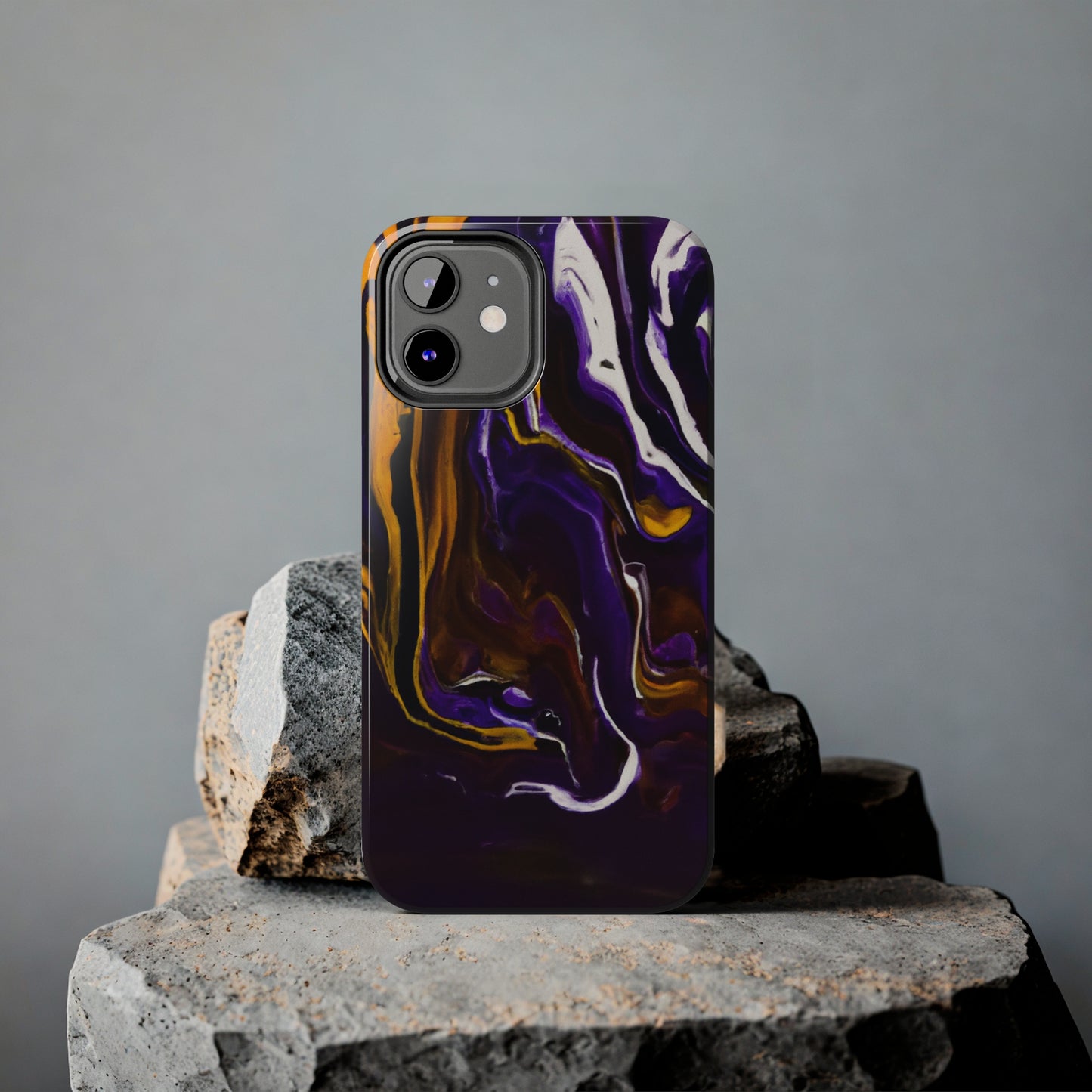 Tough Case-Mate iPhone Case Ft. Purple Tiger Stripes