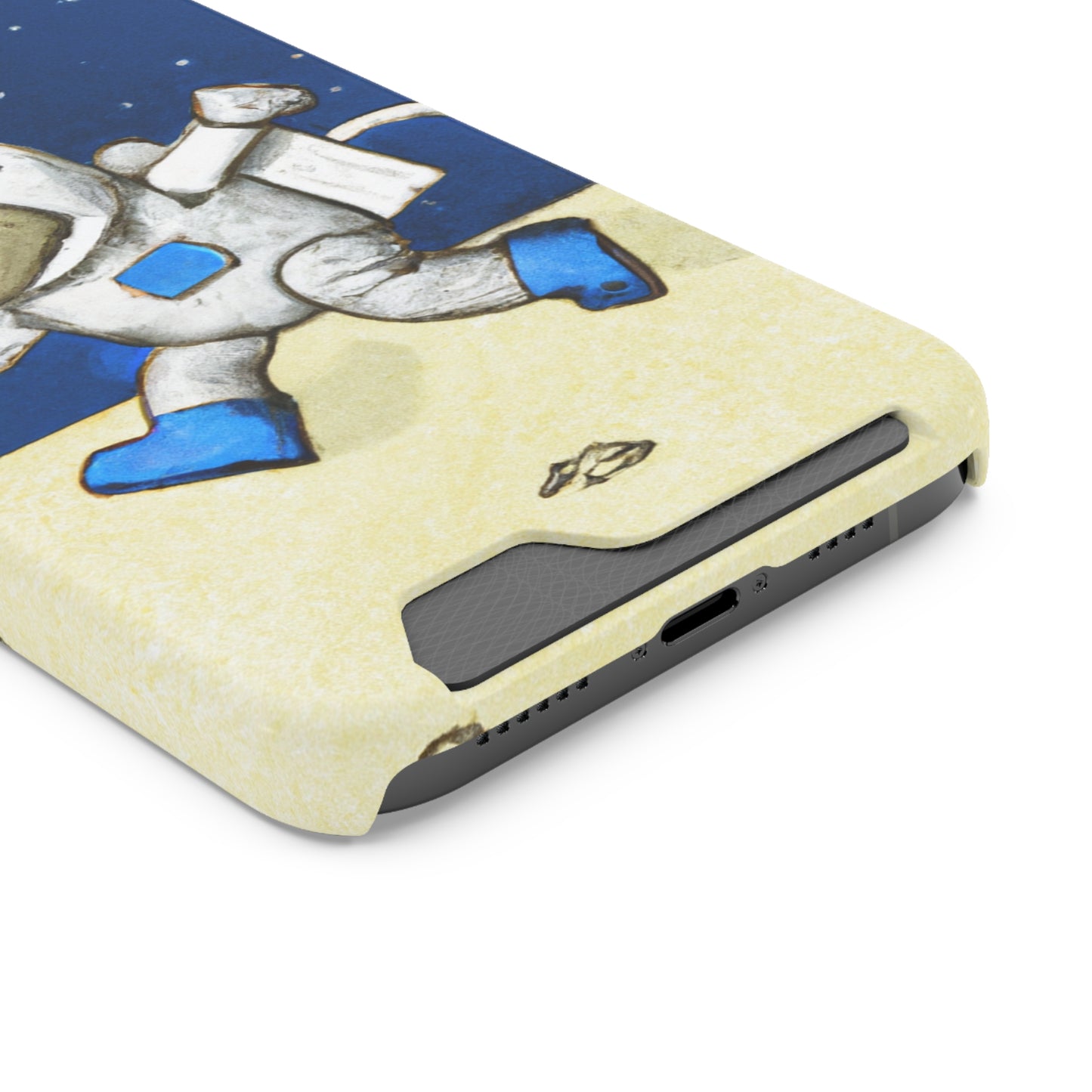 iPhone 13 and Samsung S21, S22 Cases with Card Holder Ft. Moon Doge