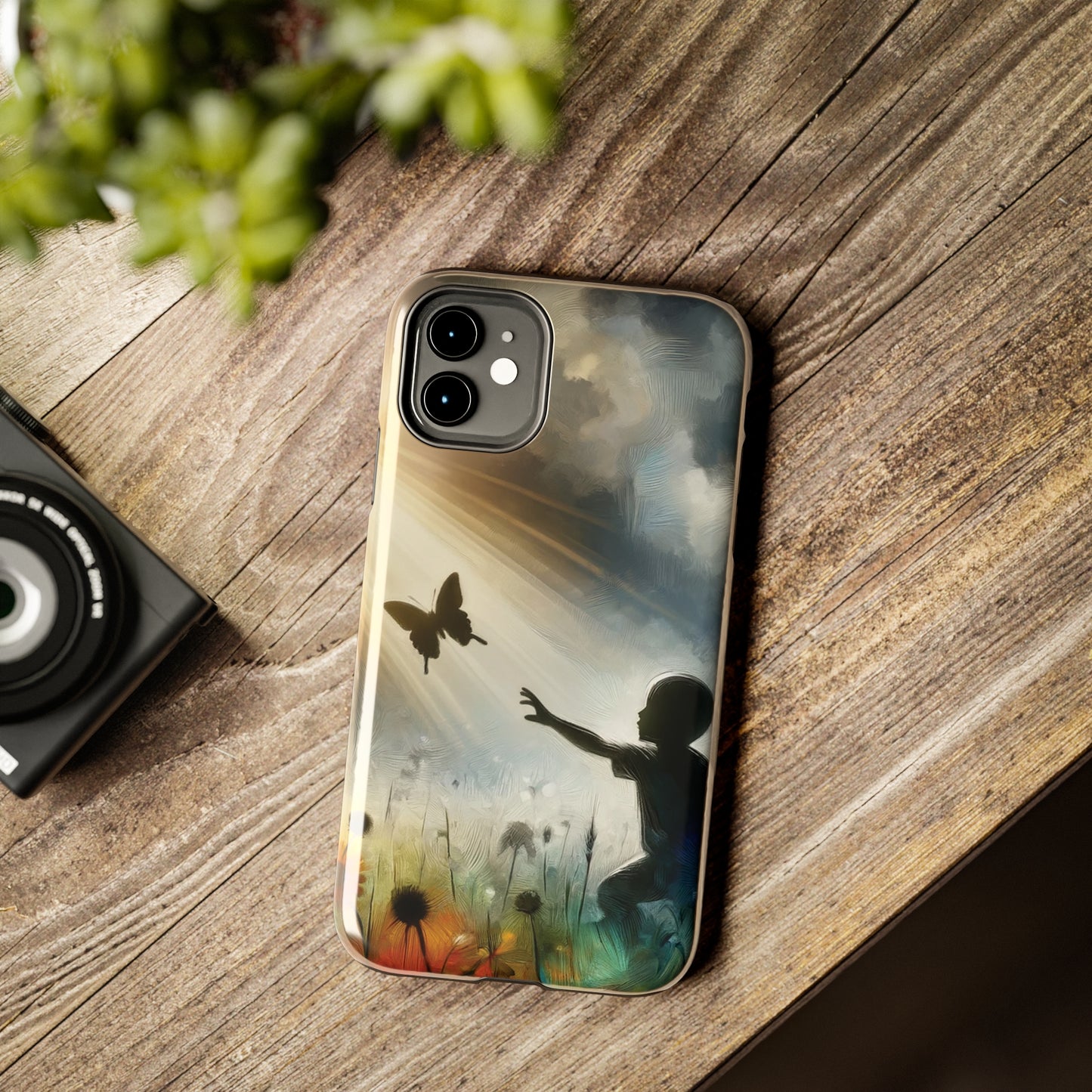 ToughDrop Apple iPhone Case Ft. Butterfly Shadow