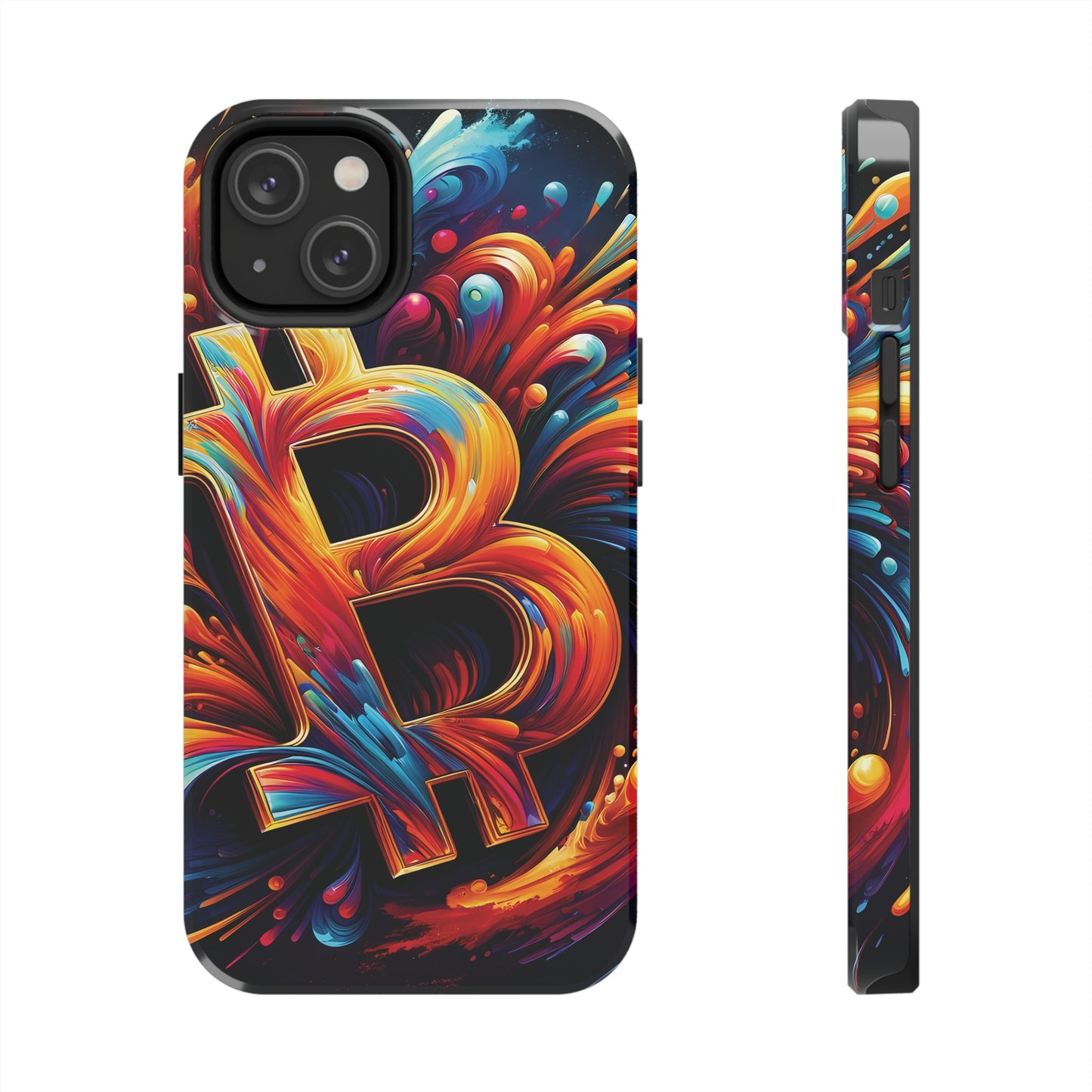 ToughDrop Apple iPhone Case Ft. Bitcoin Symbol Abstract