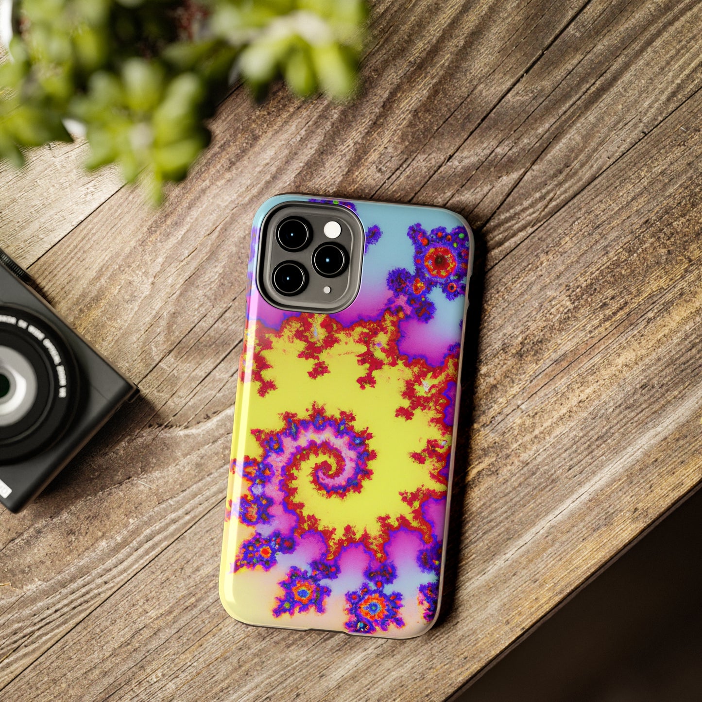 Tough Case-Mate iPhone Case Ft. Tie Dye Fractal