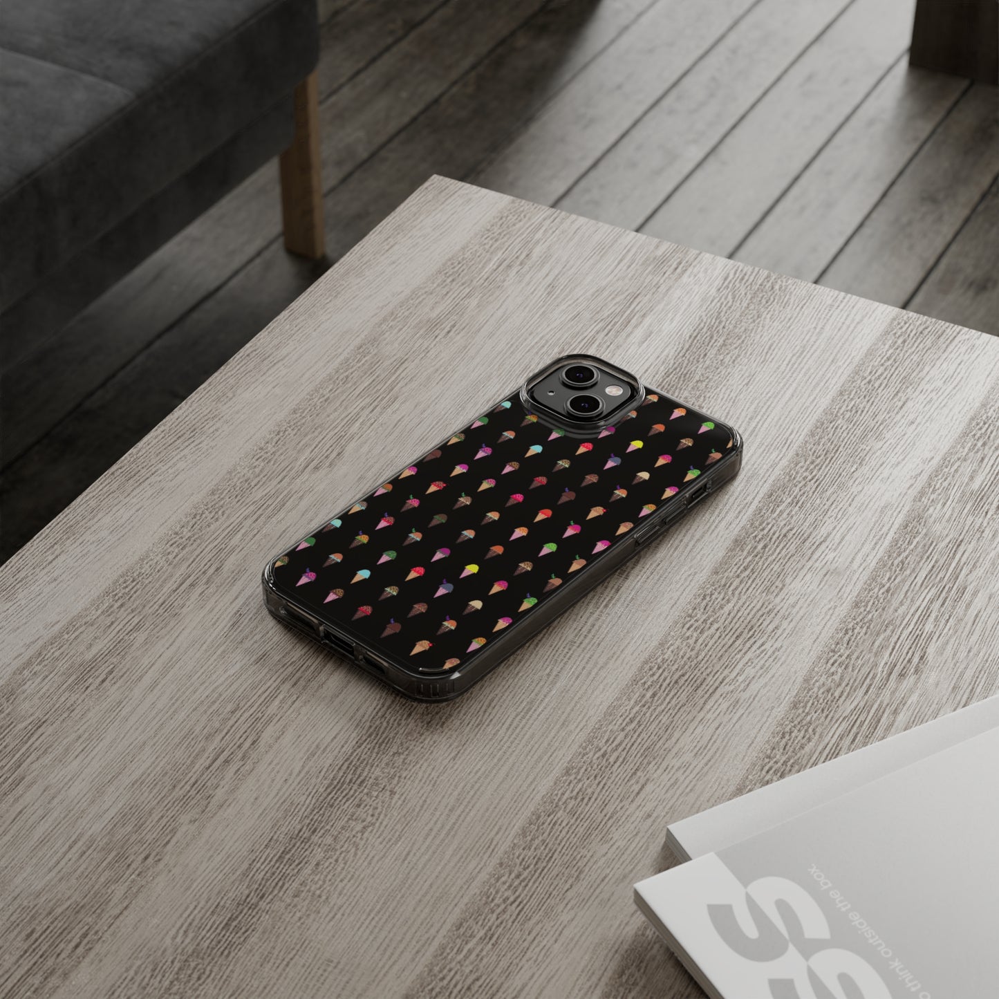 Clear Hard Case for iPhone 1-14 and Samsung S21-S22, Featuring Pixel Cones