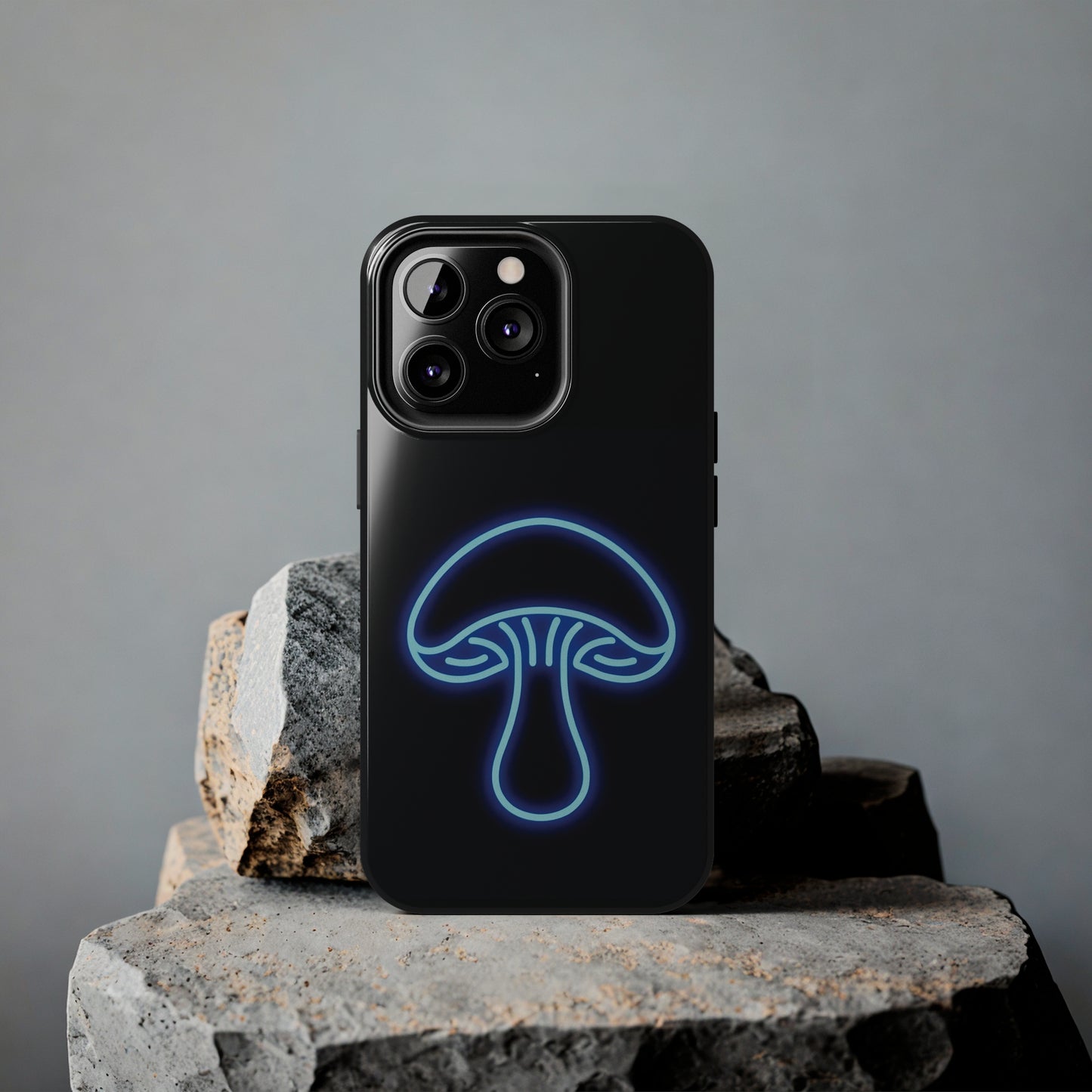 ToughDrop Apple iPhone Case Ft. Neon Blue Shroom