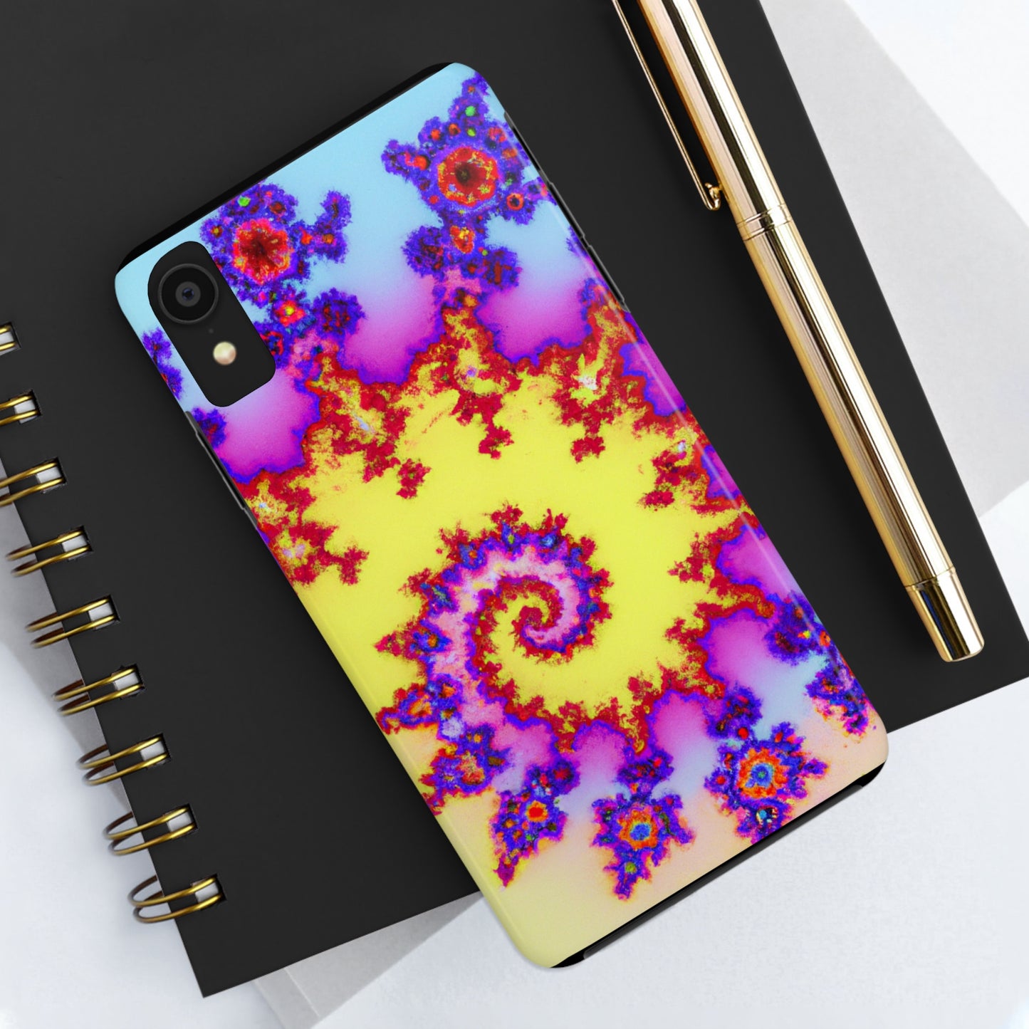 Tough Case-Mate iPhone Case Ft. Tie Dye Fractal