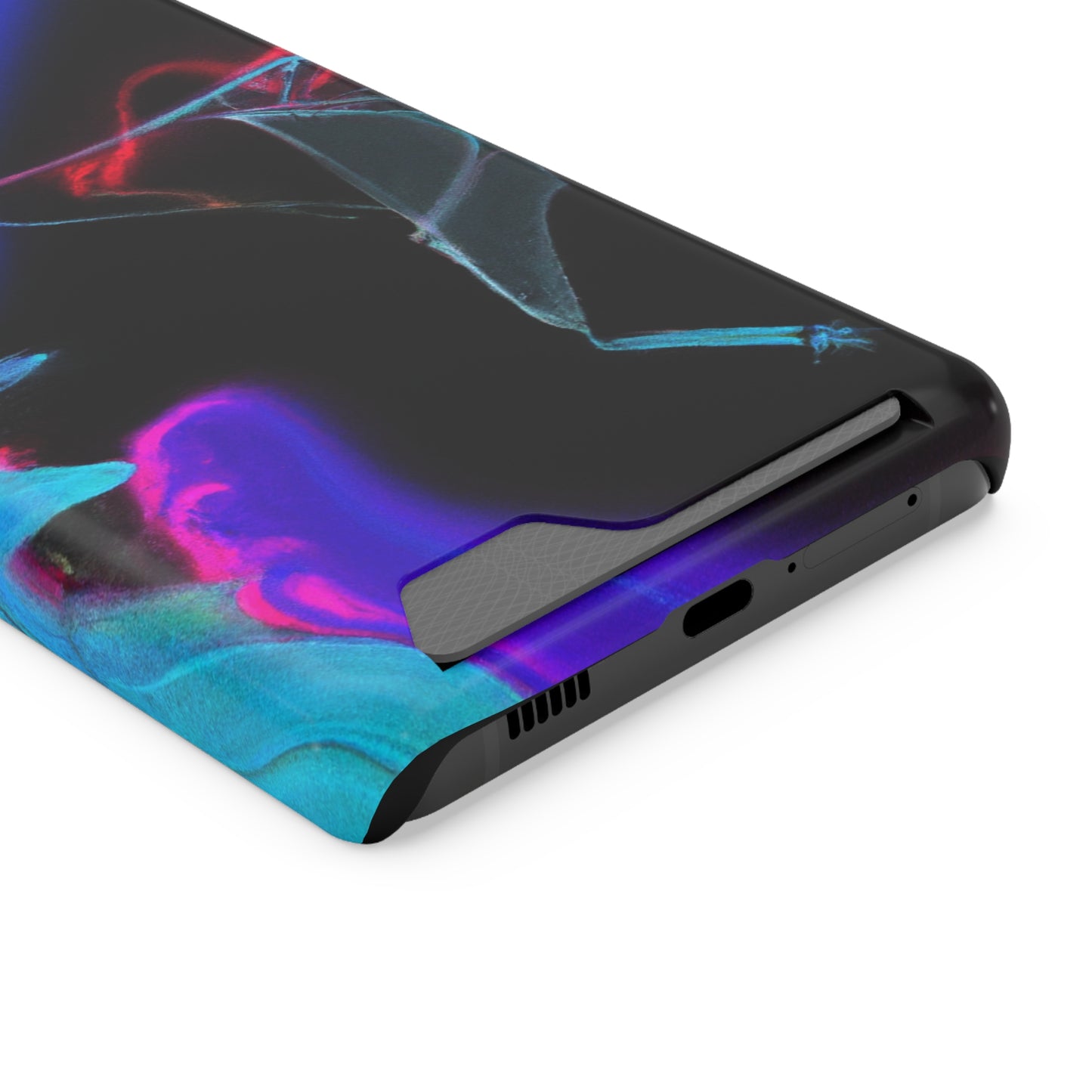 iPhone 13 and Samsung S21, S22 Cases with Card Holder Ft. Abstract Nova