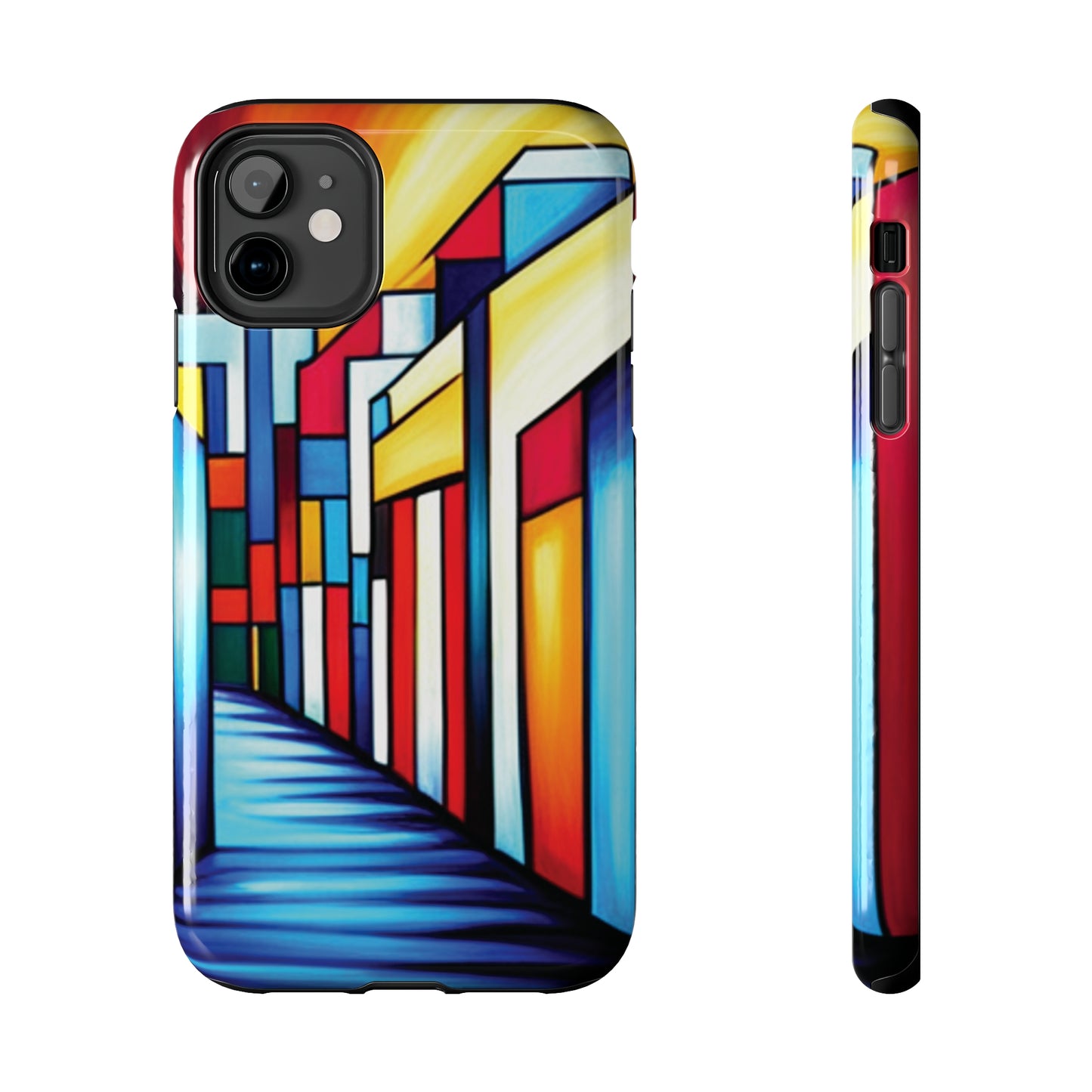ToughDrop Apple iPhone Case Ft. Colorful Geometric Abstract Art