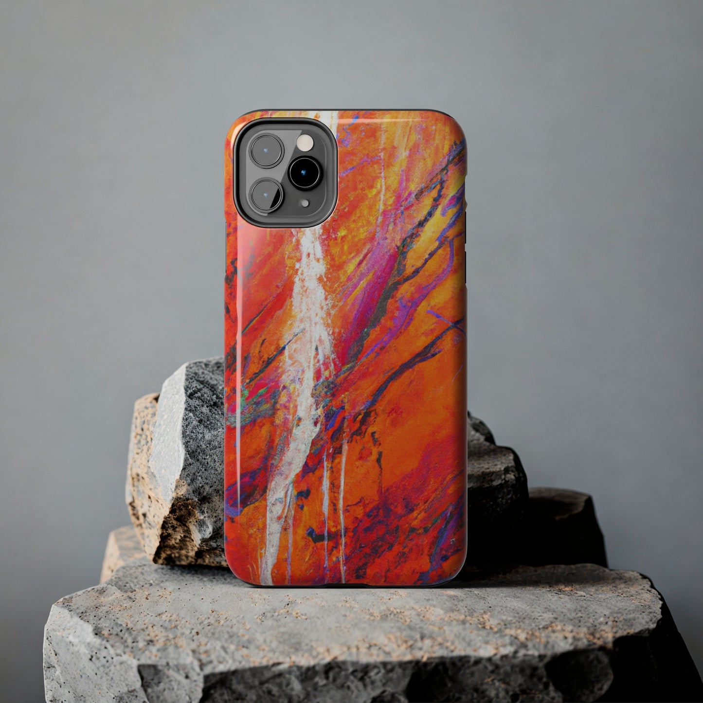 Tough Apple iPhone Cases Ft. Abstract Halloween Forest