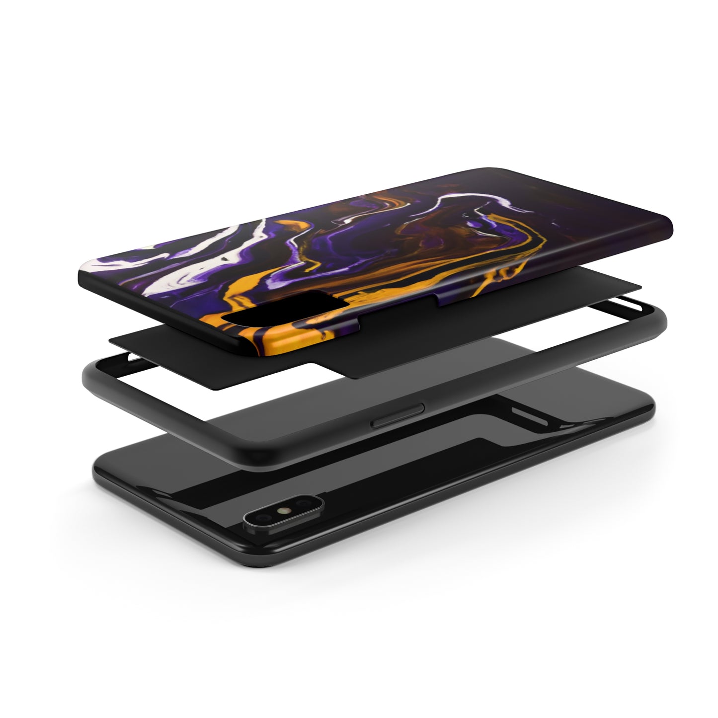 Tough Case-Mate iPhone Case Ft. Purple Tiger Stripes
