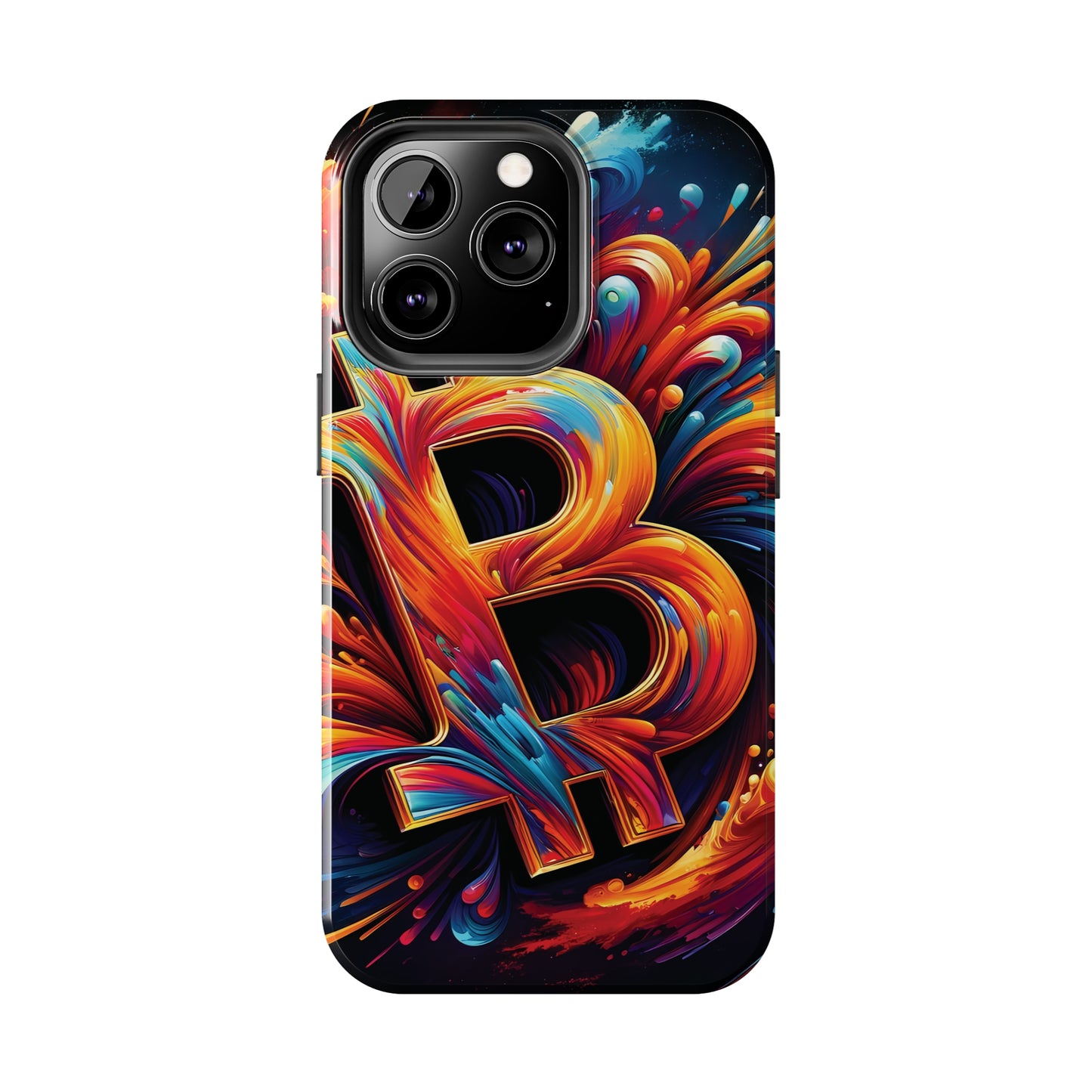 ToughDrop Apple iPhone Case Ft. Bitcoin Symbol Abstract