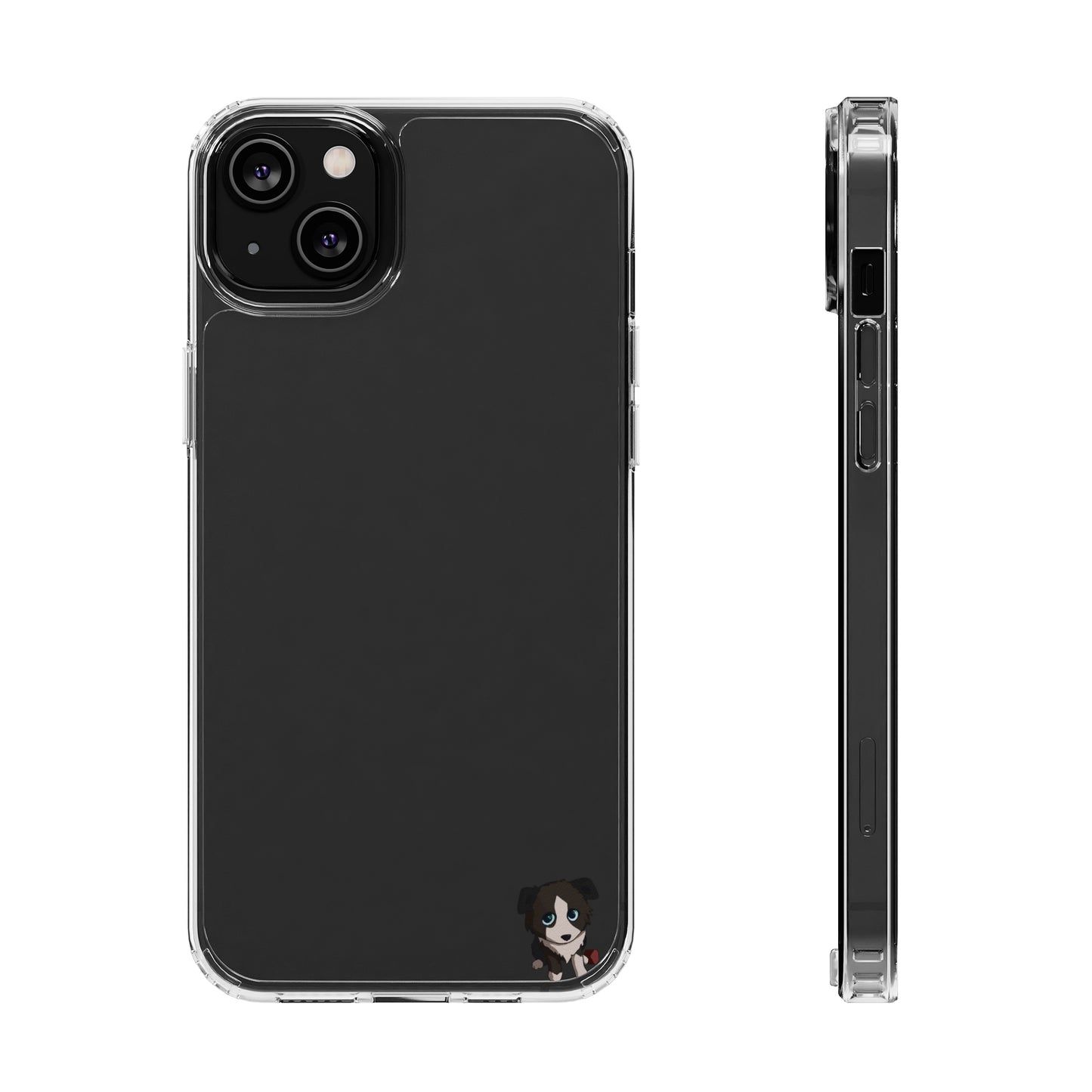 Clear iPhone and Android Cases Ft. Cute Puppy