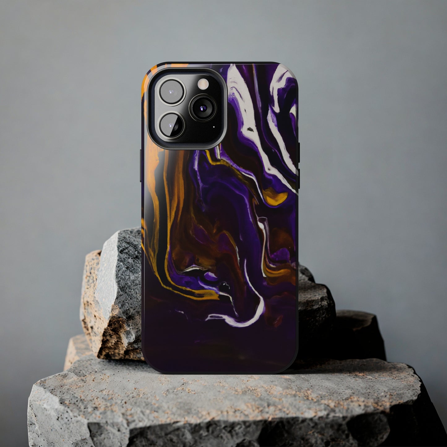 Tough Case-Mate iPhone Case Ft. Purple Tiger Stripes
