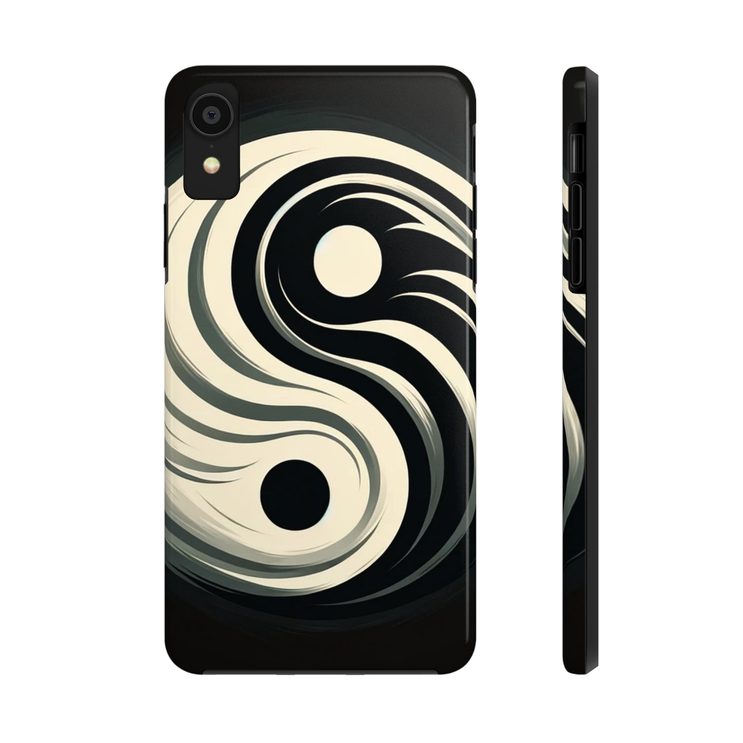 ToughDrop Apple iPhone Case Ft. Monotone Yin Yang