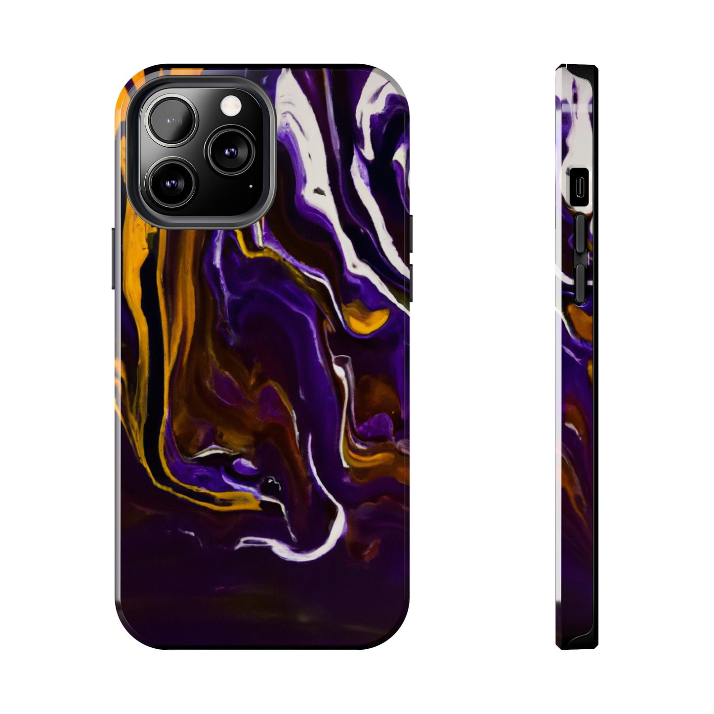 Tough Case-Mate iPhone Case Ft. Purple Tiger Stripes