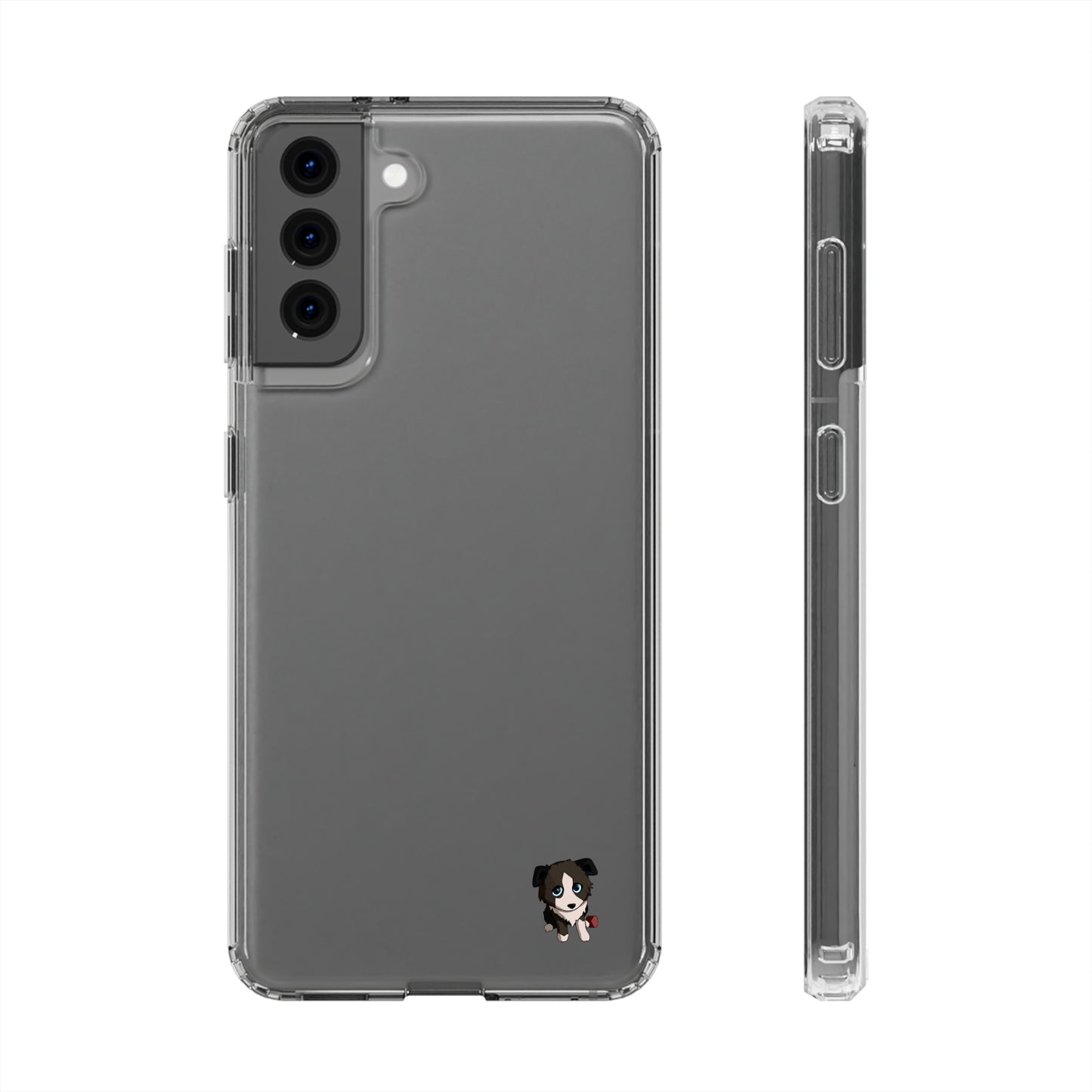 Clear iPhone and Android Cases Ft. Cute Puppy